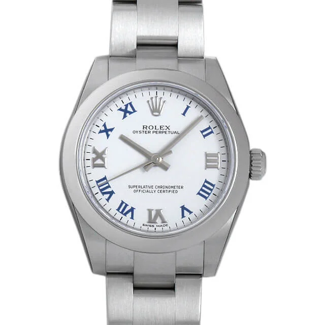 Rolex Oyster Perpetual 31 mm White Dial Stainless Steel Oyster Ladies 177200 