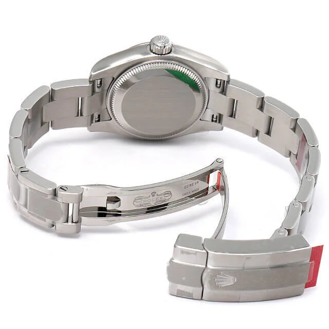 Rolex Green Index Dial 26mm Stainless Steel Oyster 176200 Ladies