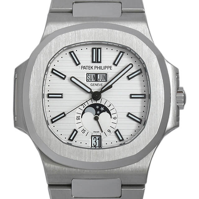 Patek Philippe Nautilus White Dial Moonphase 5726/1A-010 Stainless Steel 
