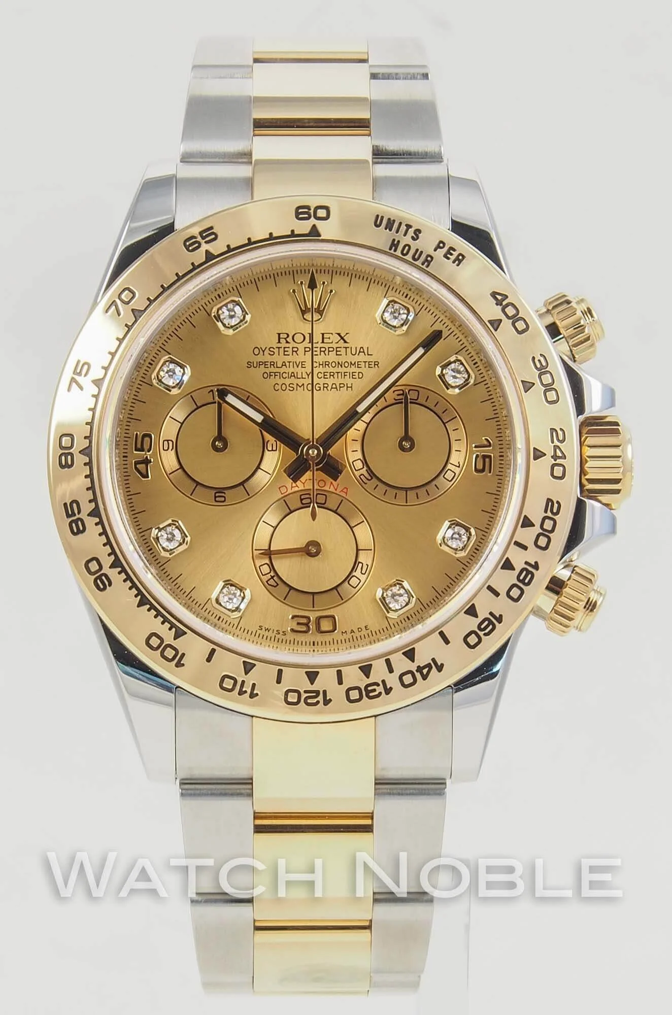 Rolex Cosmograph Daytona Champagne Diamond Dial 