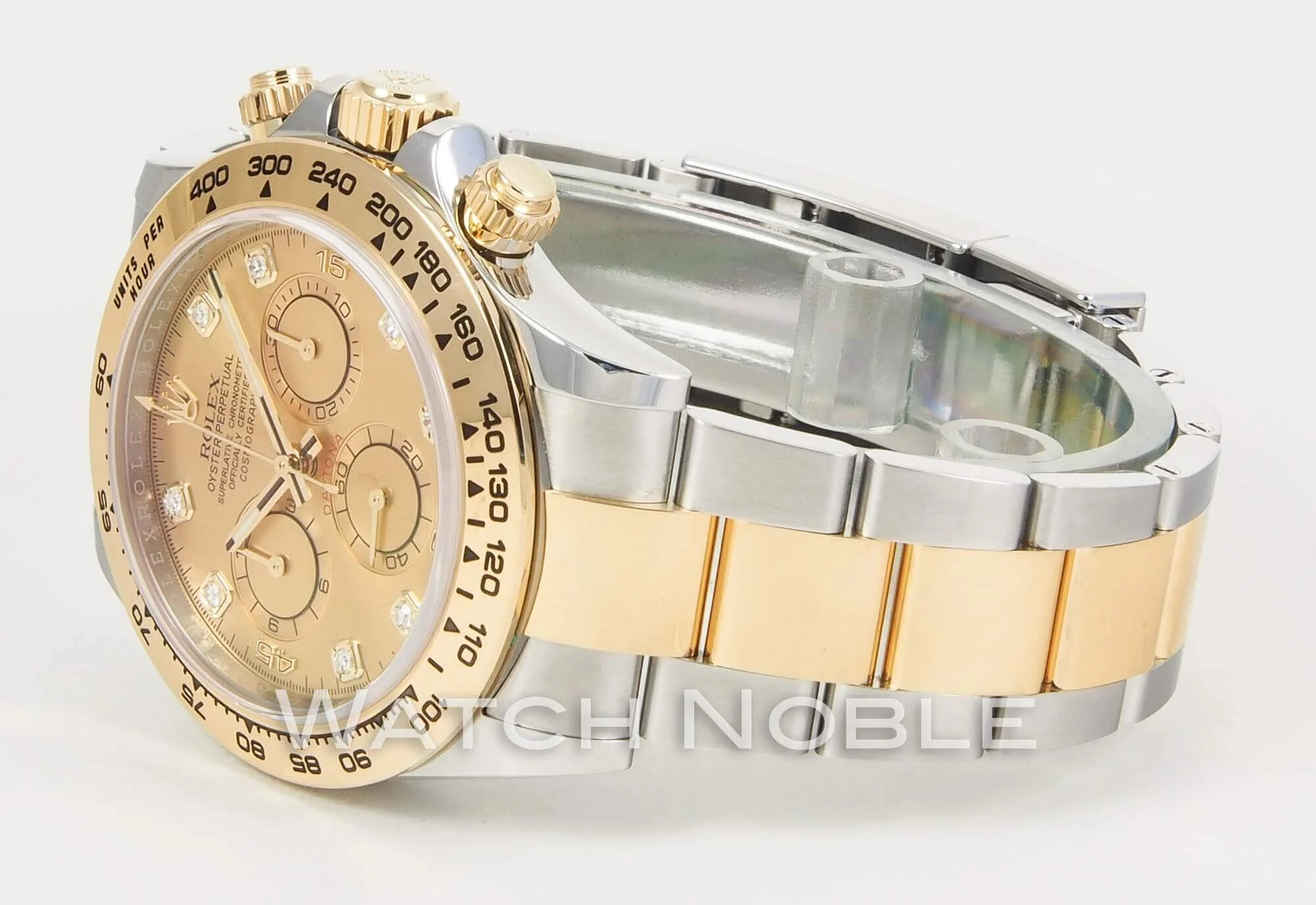buy Rolex Cosmograph Daytona Steel and 18K Yellow Gold Champagne Diamond Dial 116503 