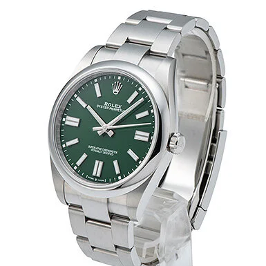 Rolex 124300 Oyster Perpetual 41 mm Green Dial Steel