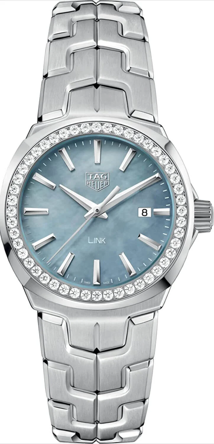 Tag Heuer Link Blue Mother of Pearl Diamond Dial WBC1315.BA0600 display picture 1