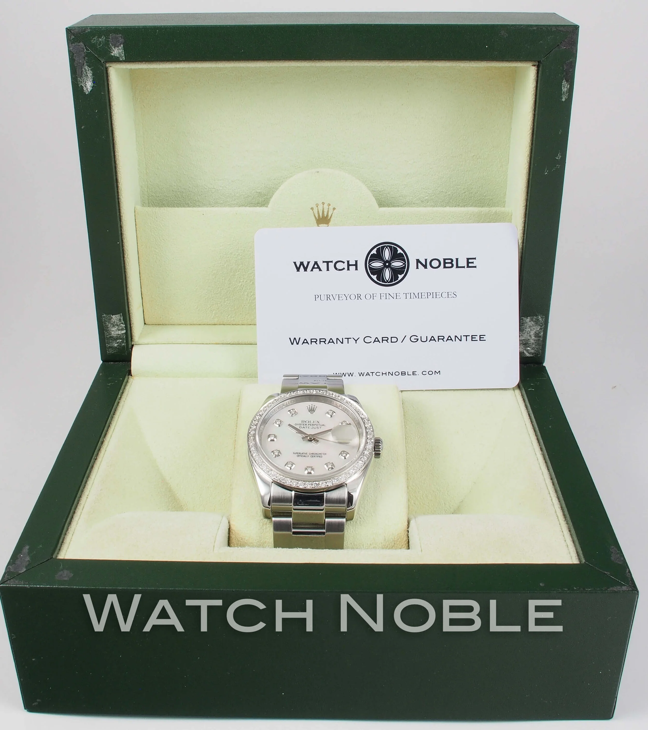 Rolex Datejust 116200  36mm Mother of pearl Diamond Dial