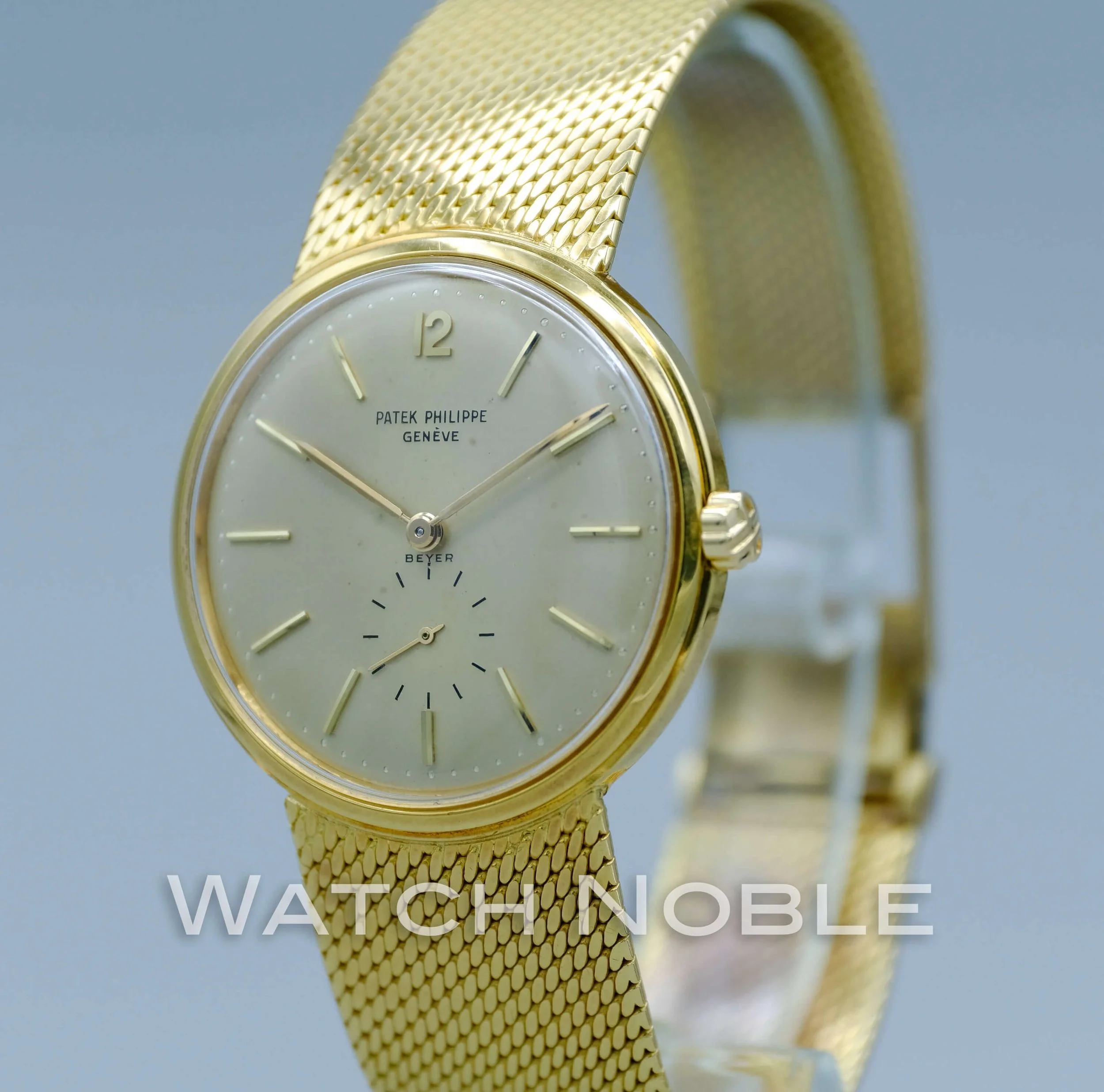 Vintage Patek Philippe Calatrava 2584 18k Gold Bracelet.