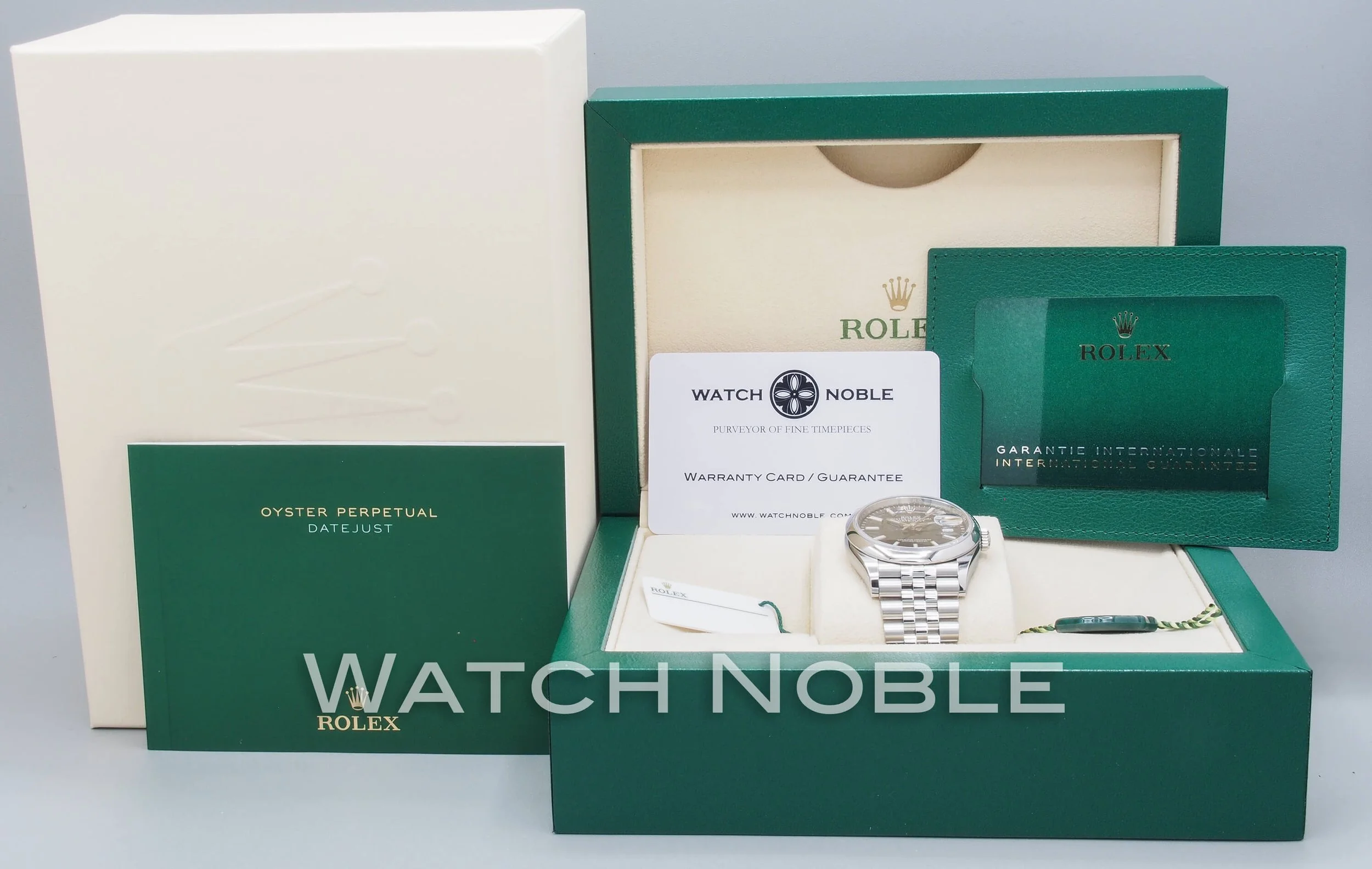 Rolex Datejust 36mm 126200 Black Index Dial Domed Bezel on Jubilee Bracelet