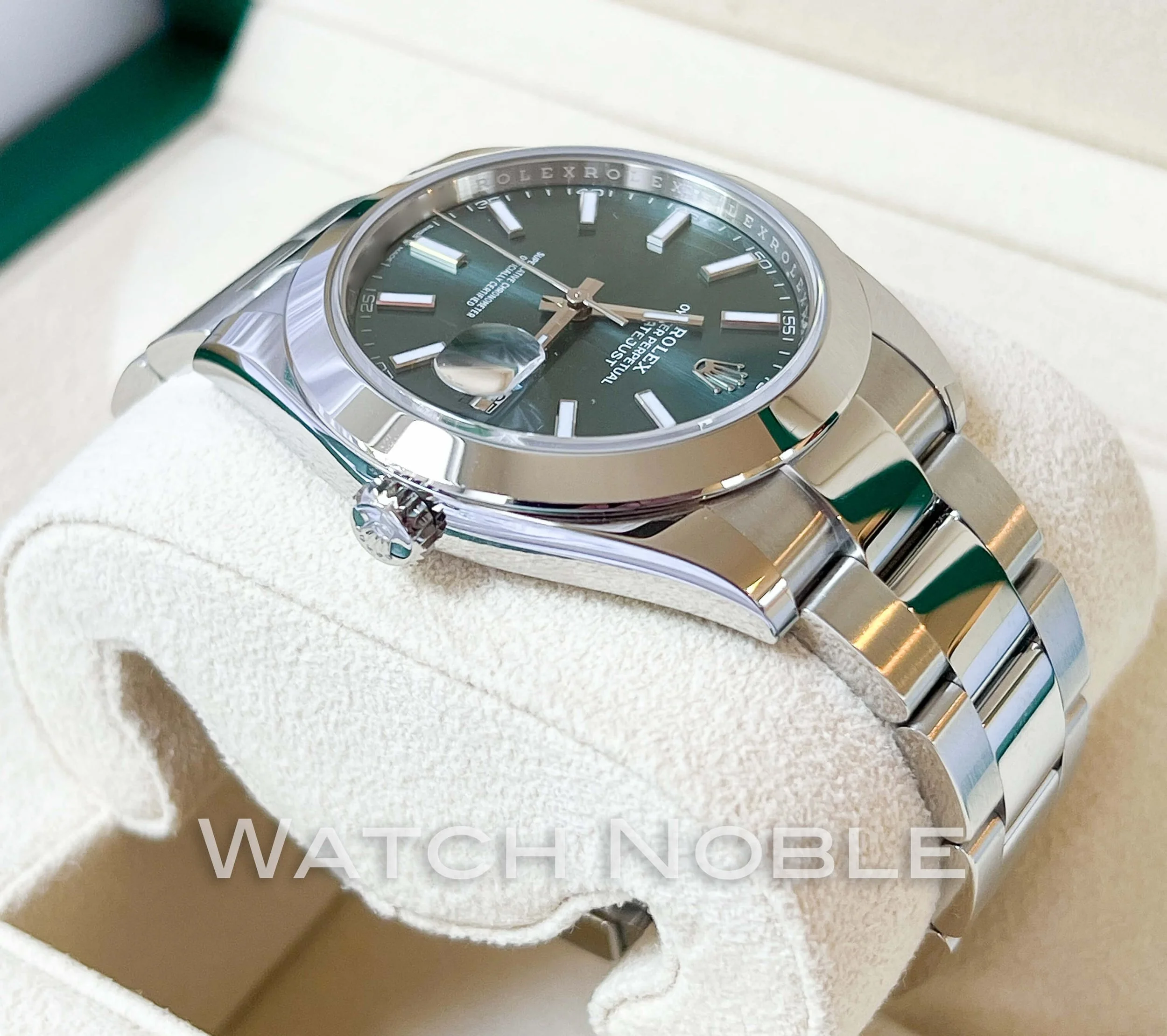 Rolex Datejust 41 Mint Green Dial Stainless Steel Men's Watch 126300