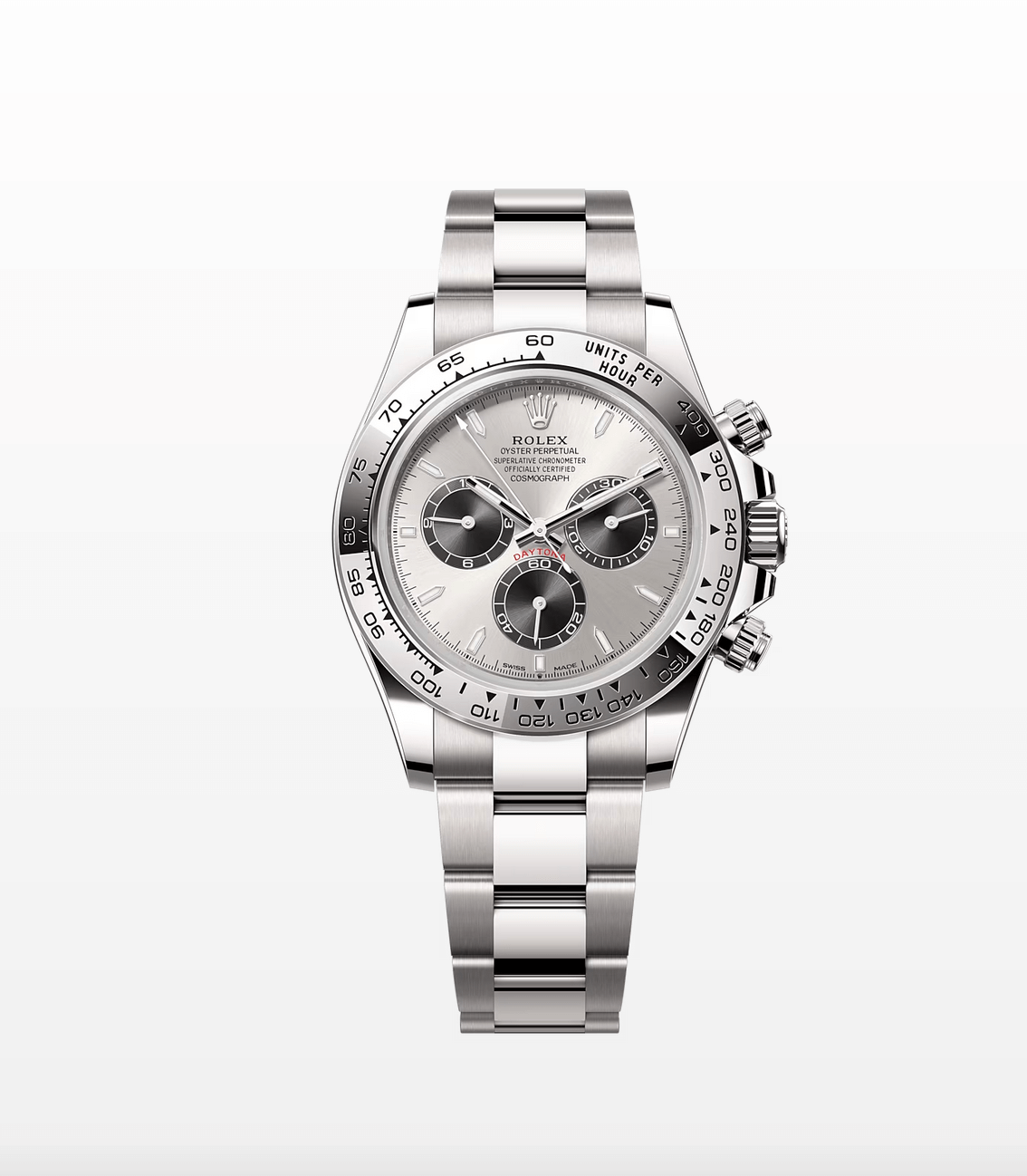 Rolex 126509 Cosmograph Daytona Steel Dial 18K White Gold 40mm Watch