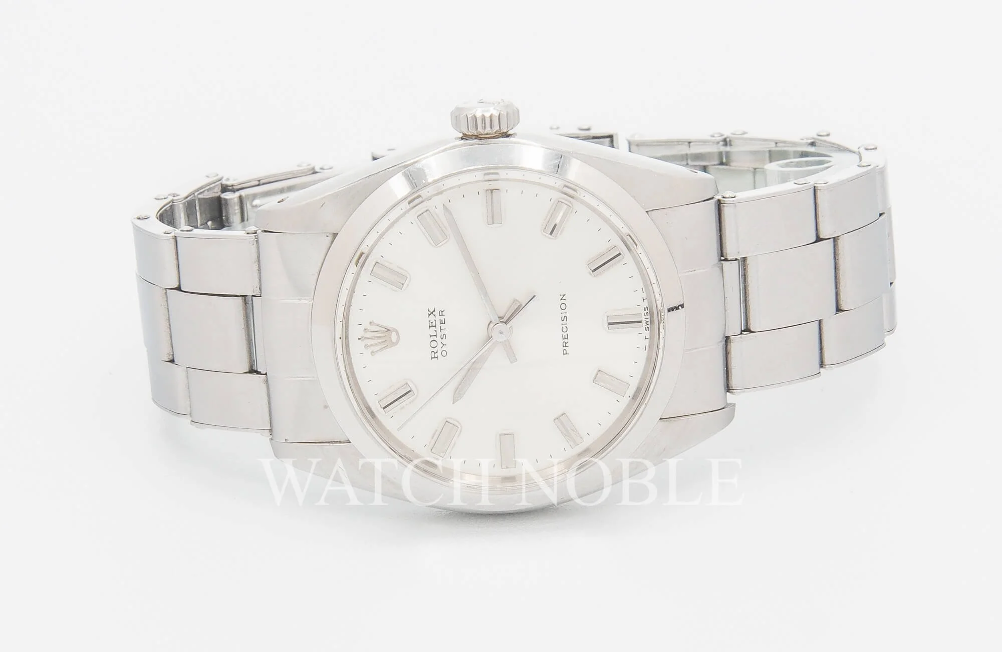 Vintage Rolex Oyster Precision Silver Dial 34mm Ref. 6426 with Box.