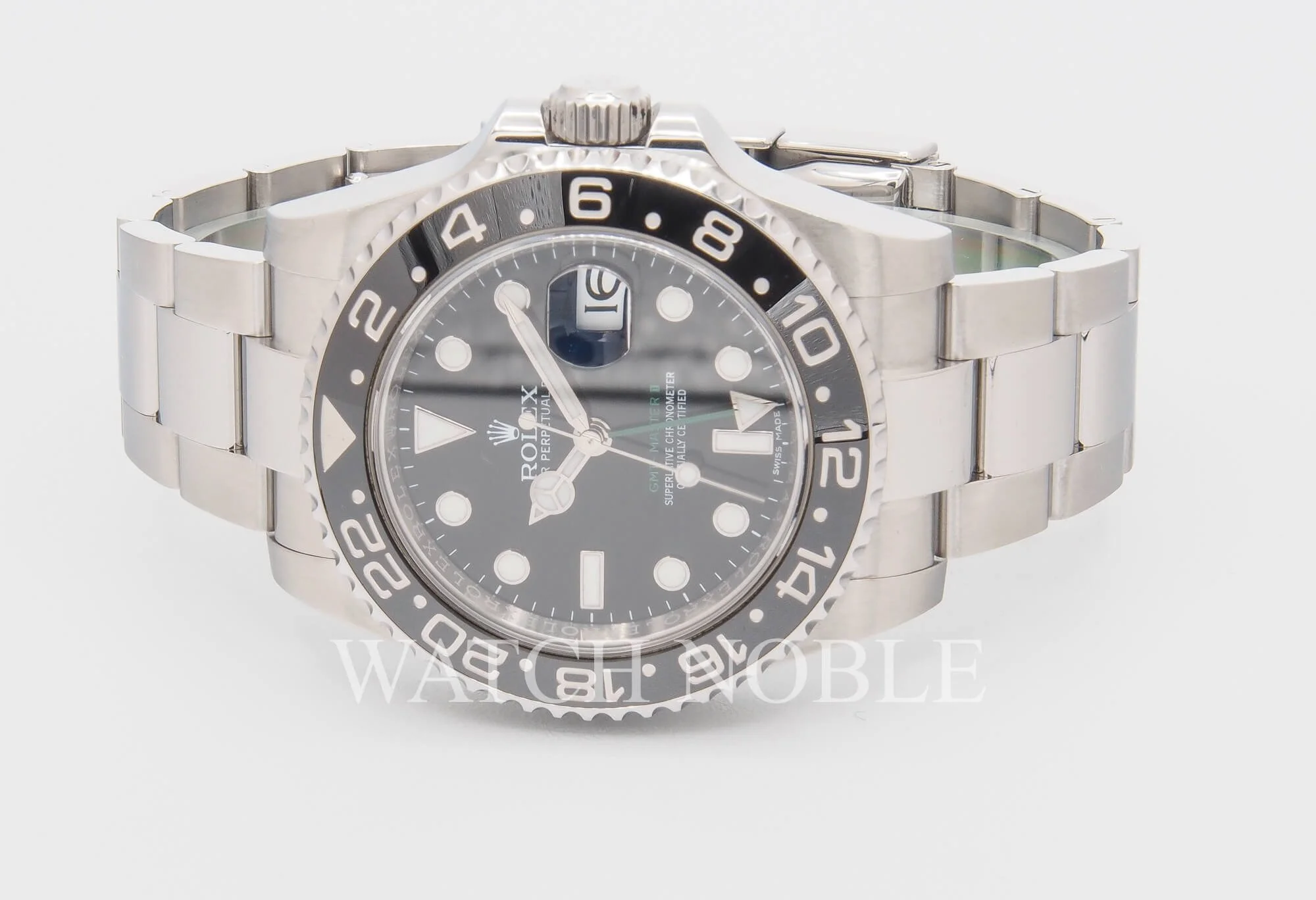 Pre-owned Rolex 116710LN GMT Master II Black Bezel Steel 40mm