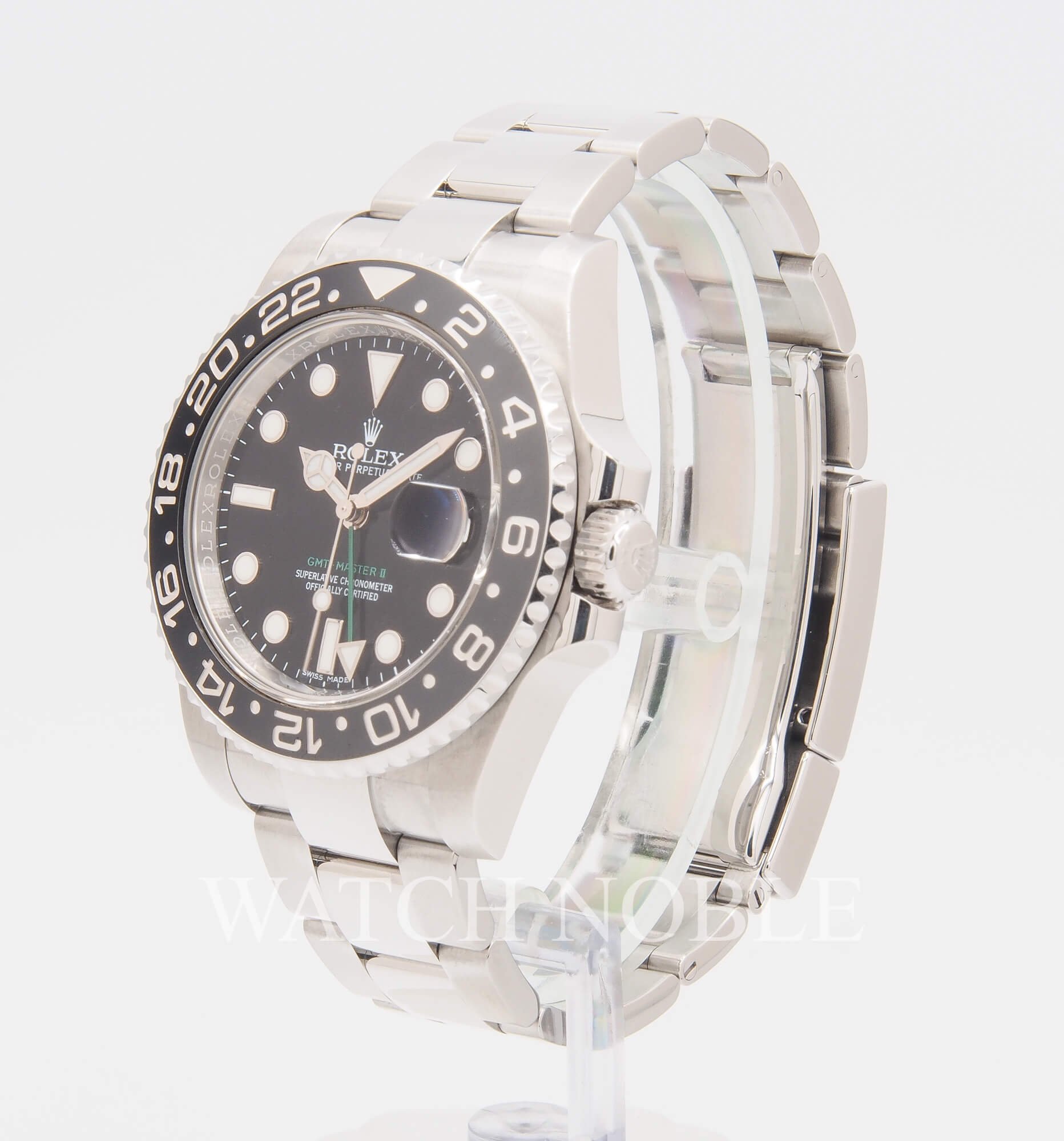 Pre-owned Rolex 116710LN GMT Master II Black Bezel Steel 40mm