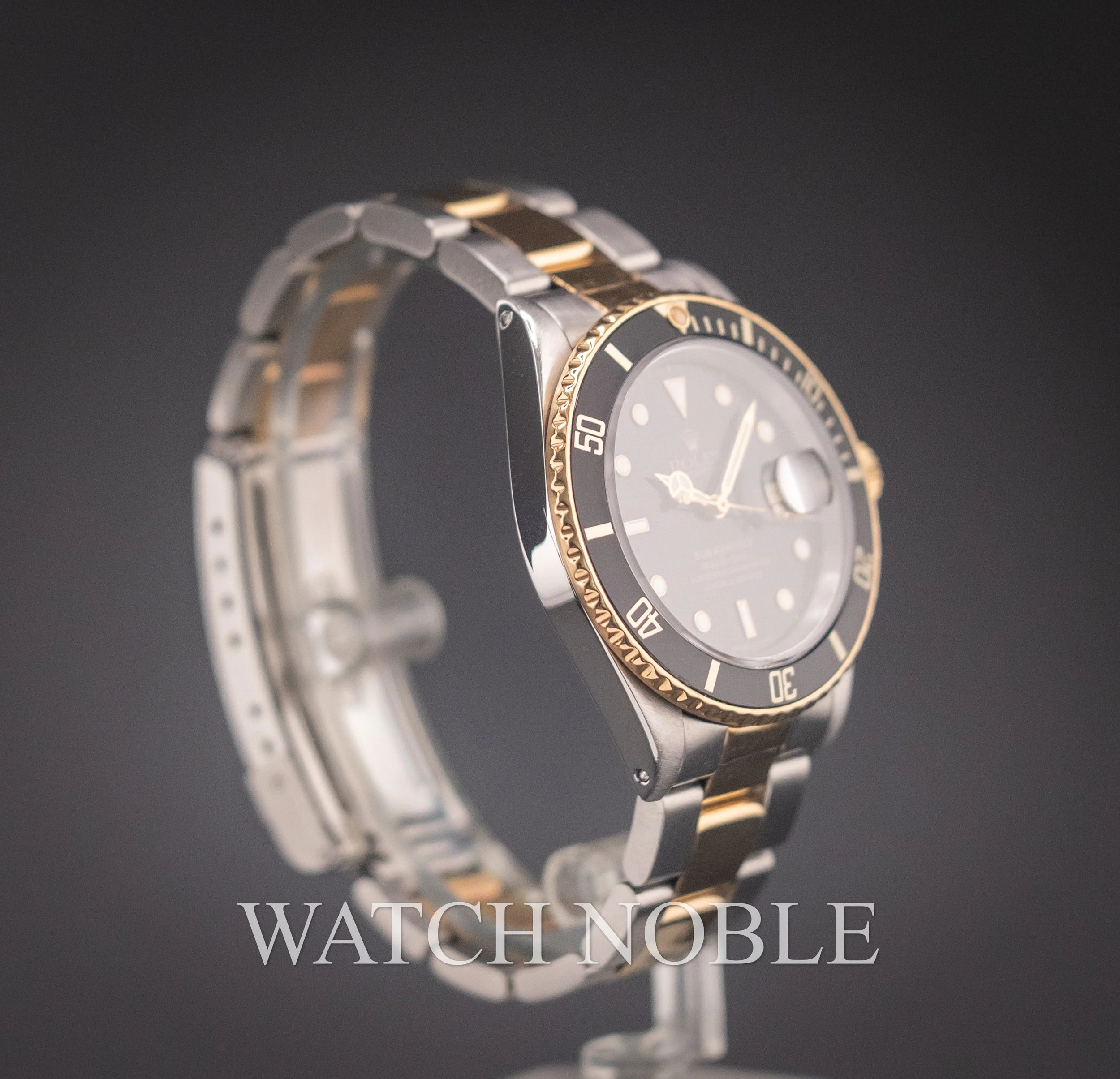 Pre-owned Rolex Submariner Date Black DIal 16613LN Stainless Steel/18K Gold