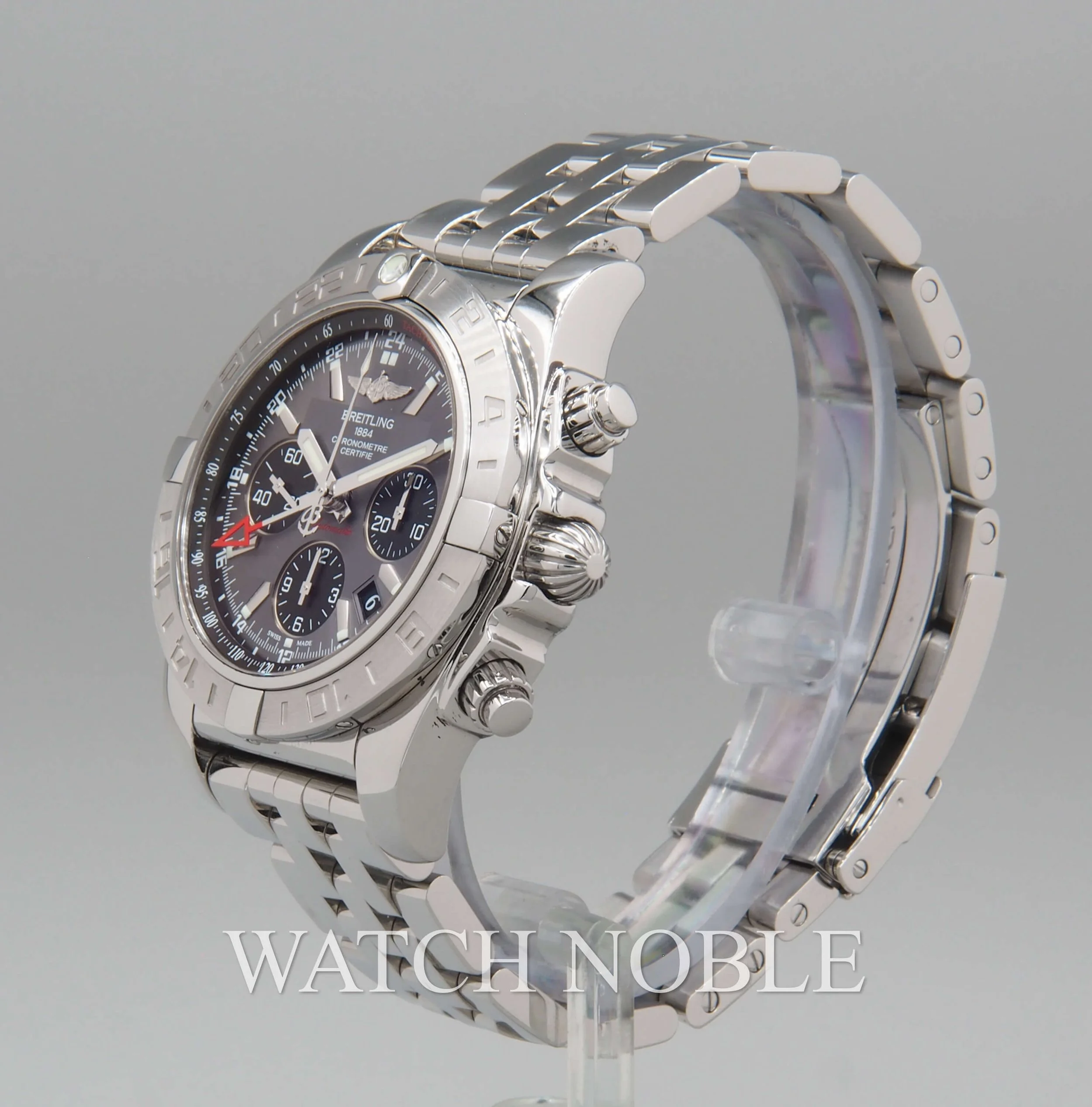 Pre-Owned Breitling Chronomat B01 44 Chronograph GMT Grey Dial AB042011