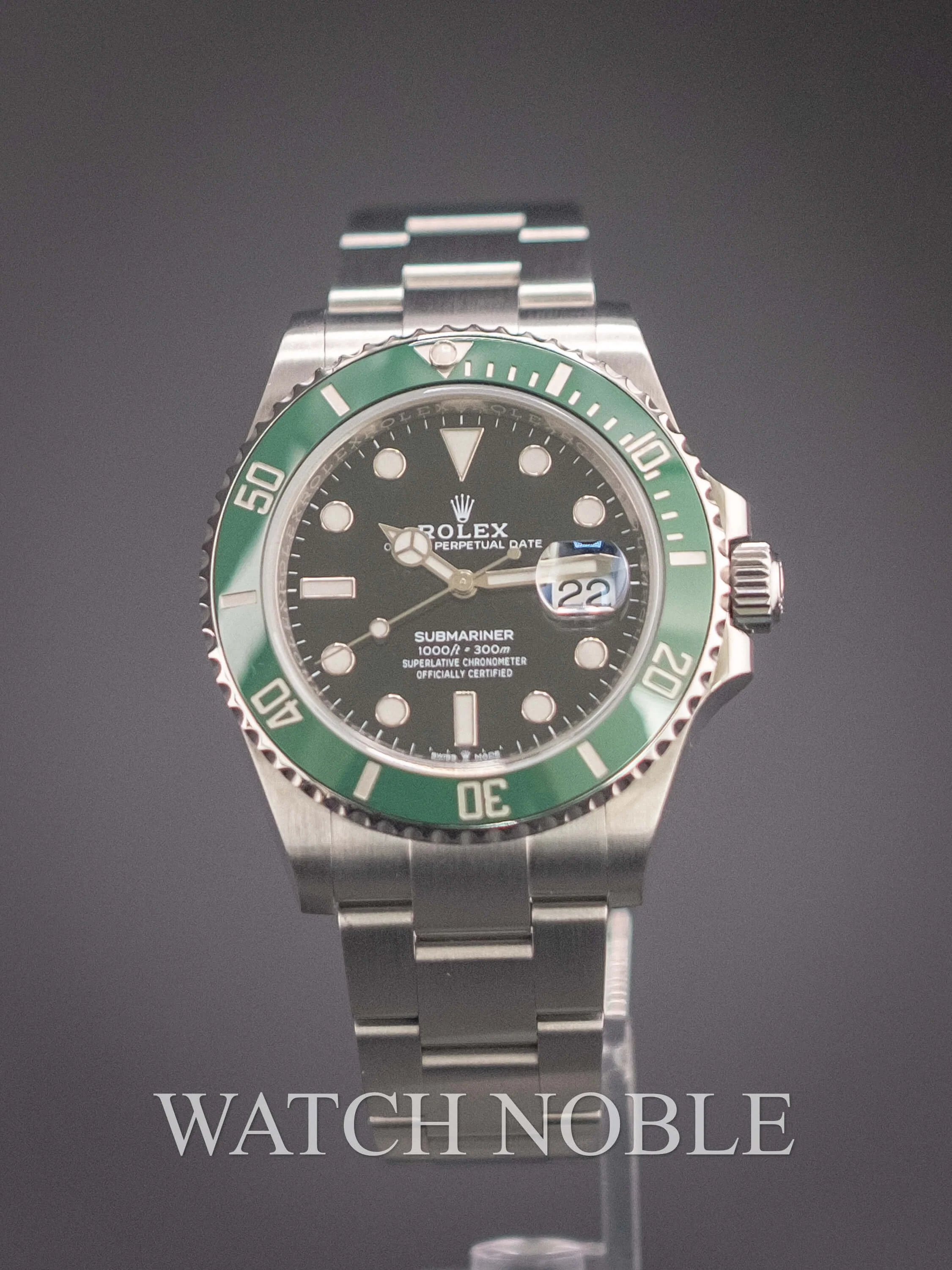 Pre-Owned Rolex 126610LV Submariner Date Green Bezel Stainless Steel 41mm