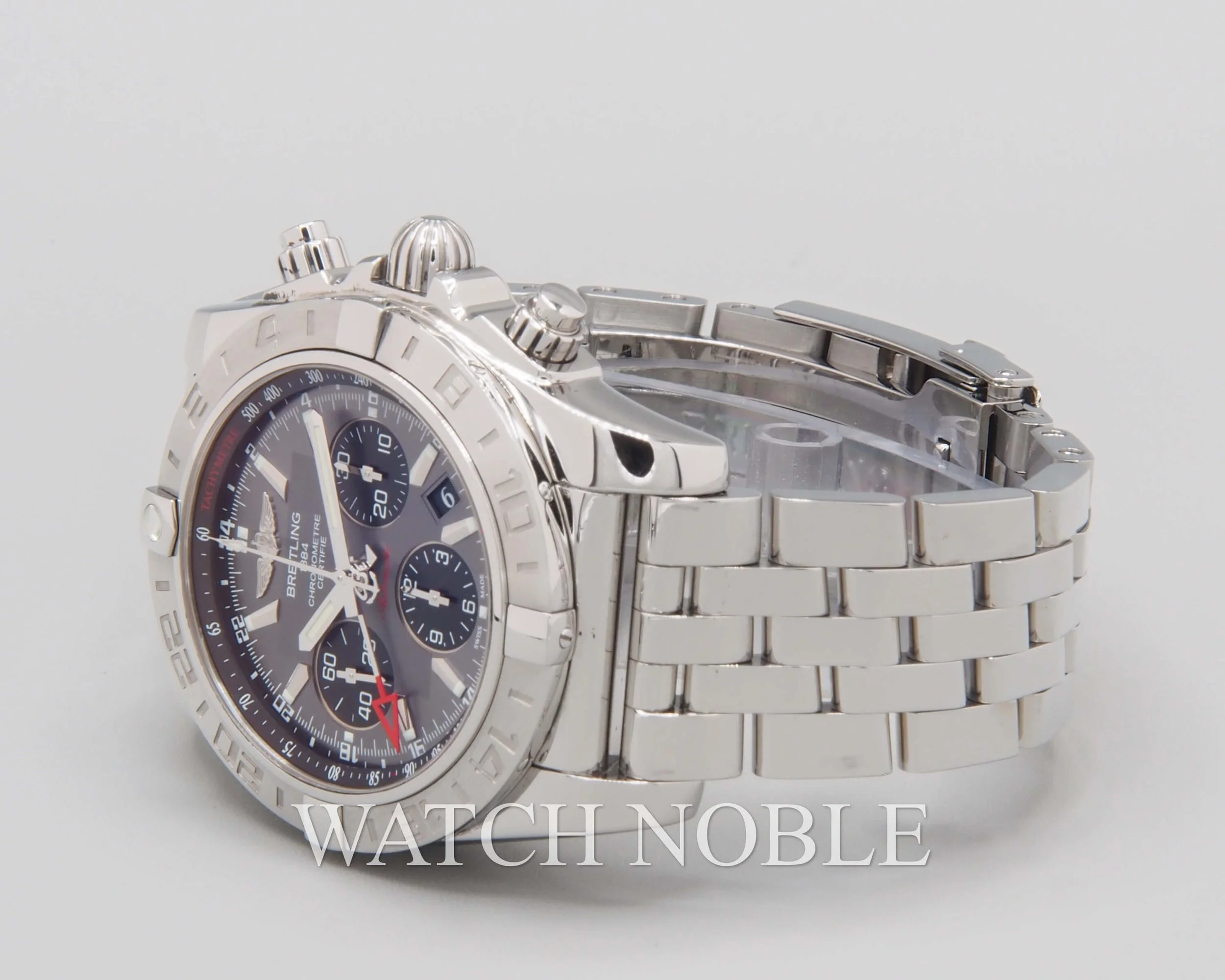 Pre-Owned Breitling Chronomat B01 44 Chronograph GMT Grey Dial AB042011