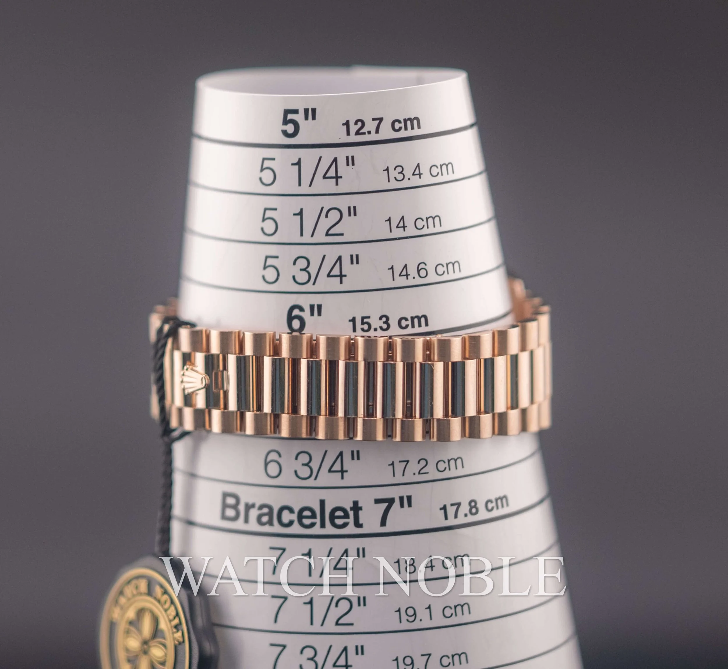 Pre-owned Rolex Day-Date 36 Brown Ombre Diamond Dial Bezel 18K Rose Gold President 128235