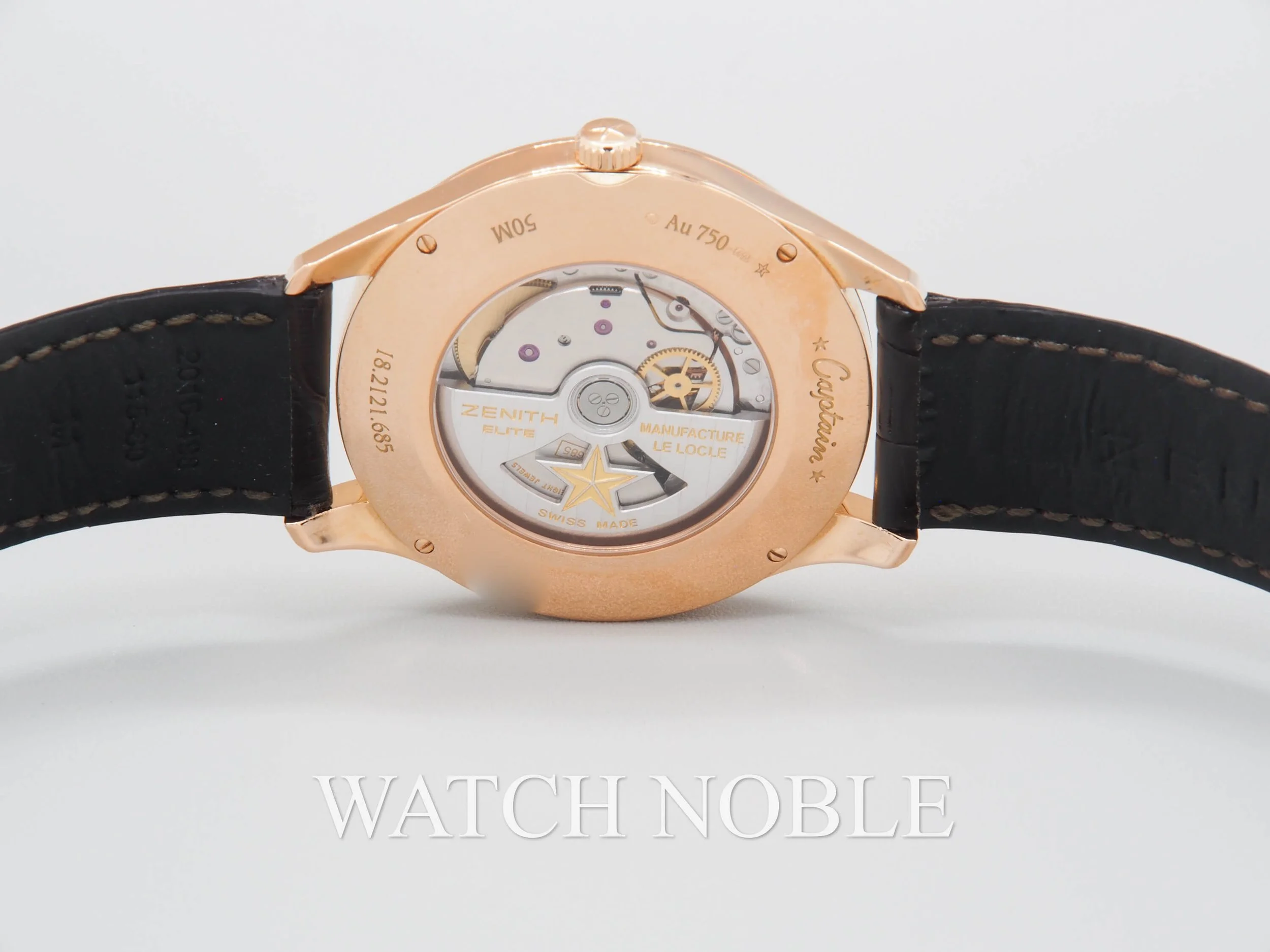 Pre-Owned Zenith Captain Power Reserve Silver Dial 18kt Rose Gold 18.2121.685/01.C498