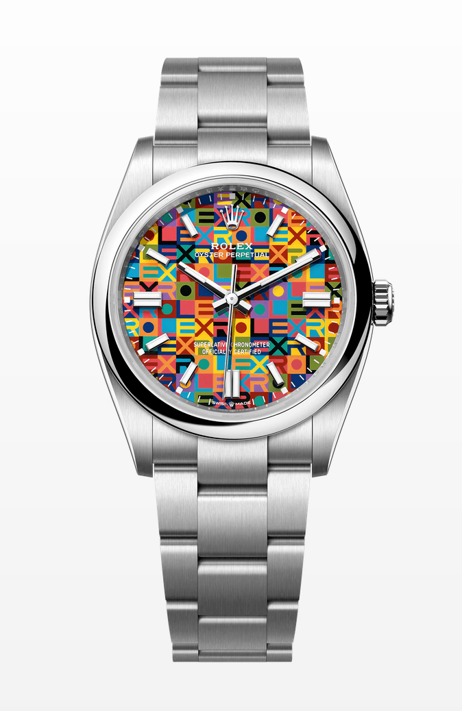 Rolex 277200 Oyster Perpetual 31mm Multicoloured Jubilee motif Dial Steel