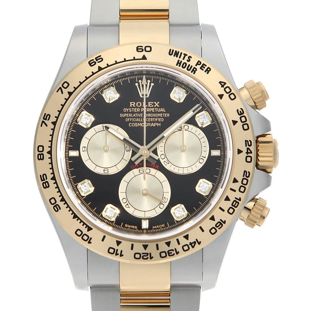 Rolex 126503 Cosmograph Daytona Steel/18K Yellow Gold Black Diamond Dial