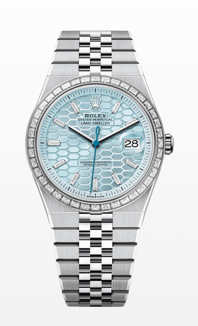 Rolex Land Dweller Ice Blue Dial Platinum 40mm 127336