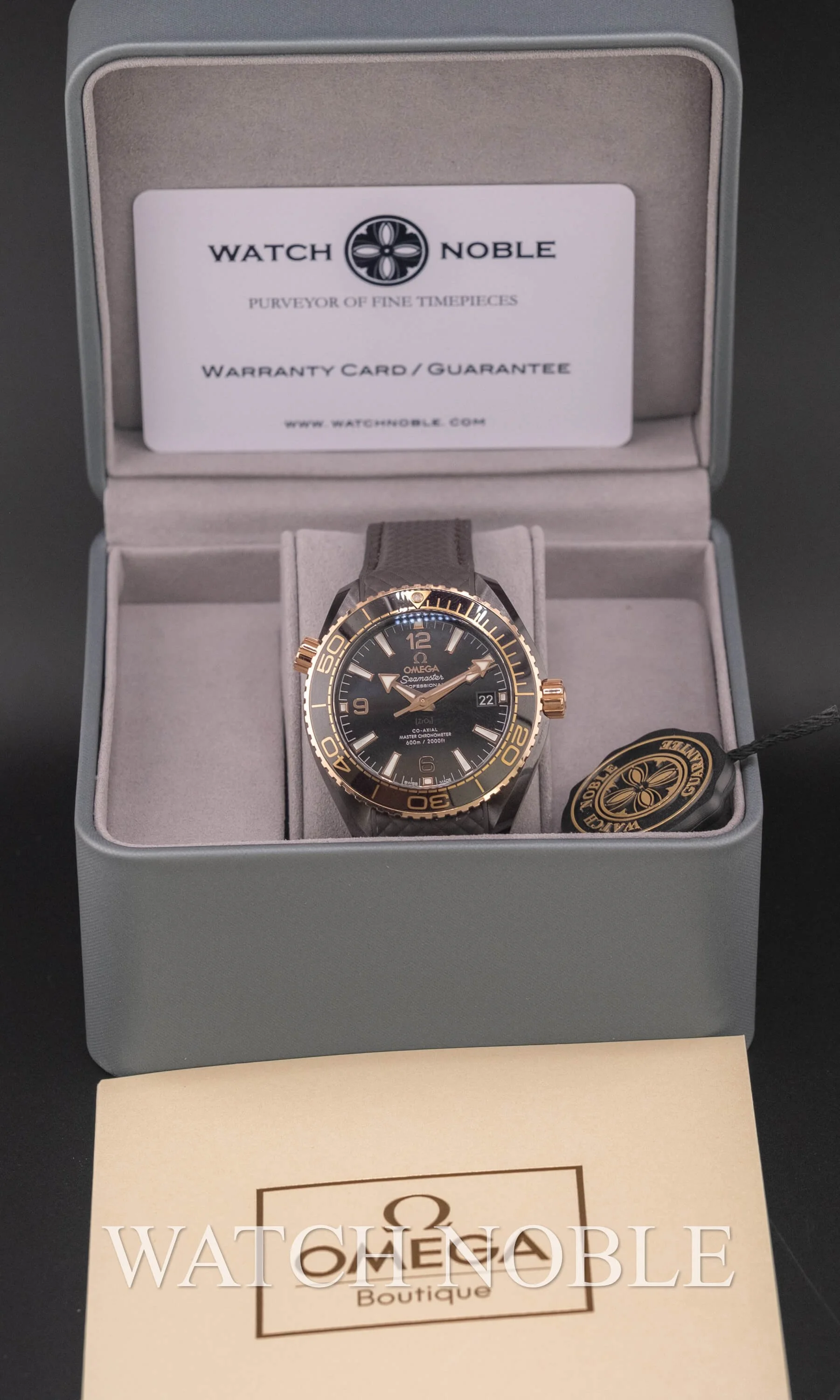 Omega Seamaster Planet Ocean 600M Brown Dial Ceramic/ Rose Gold 39.5mm 215.62.40.20.13.001