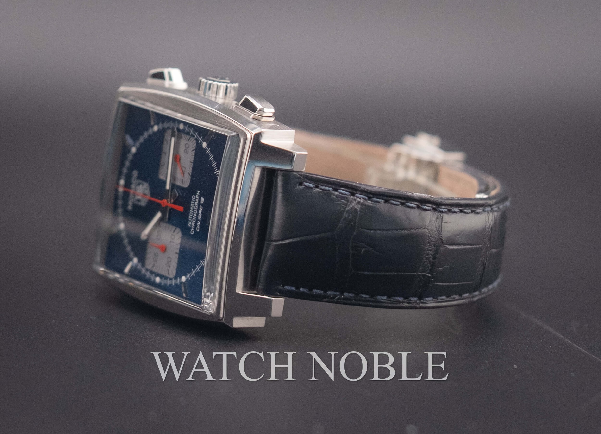 Pre-owned TAG Heuer Monaco Calibre 12 CAW2111.FC6183.
