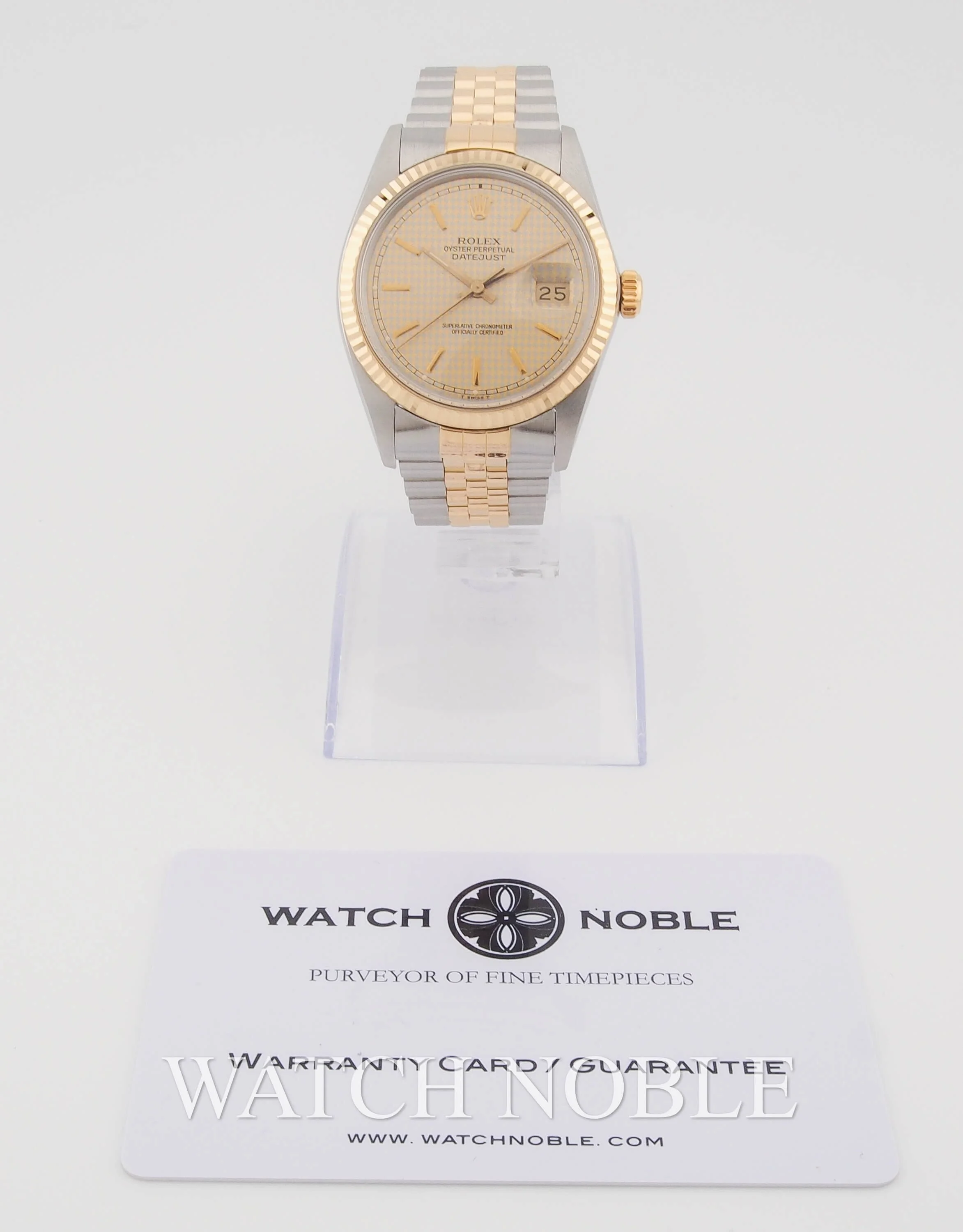 Rolex Datejust Rare Houndstooth Dial 16013