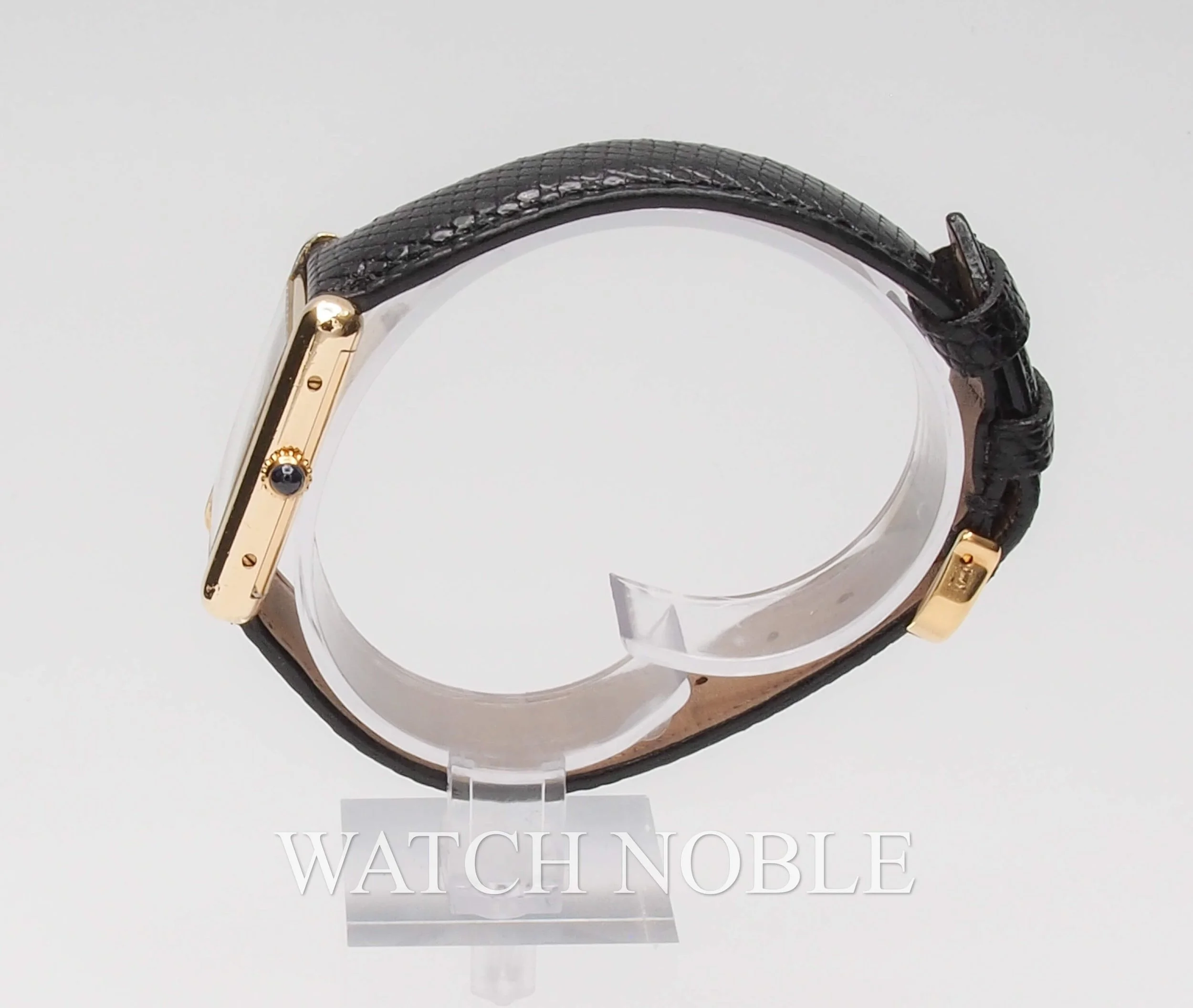 Pre-owned Ladies Cartier de Must Black Dial manual wind 23.5mm