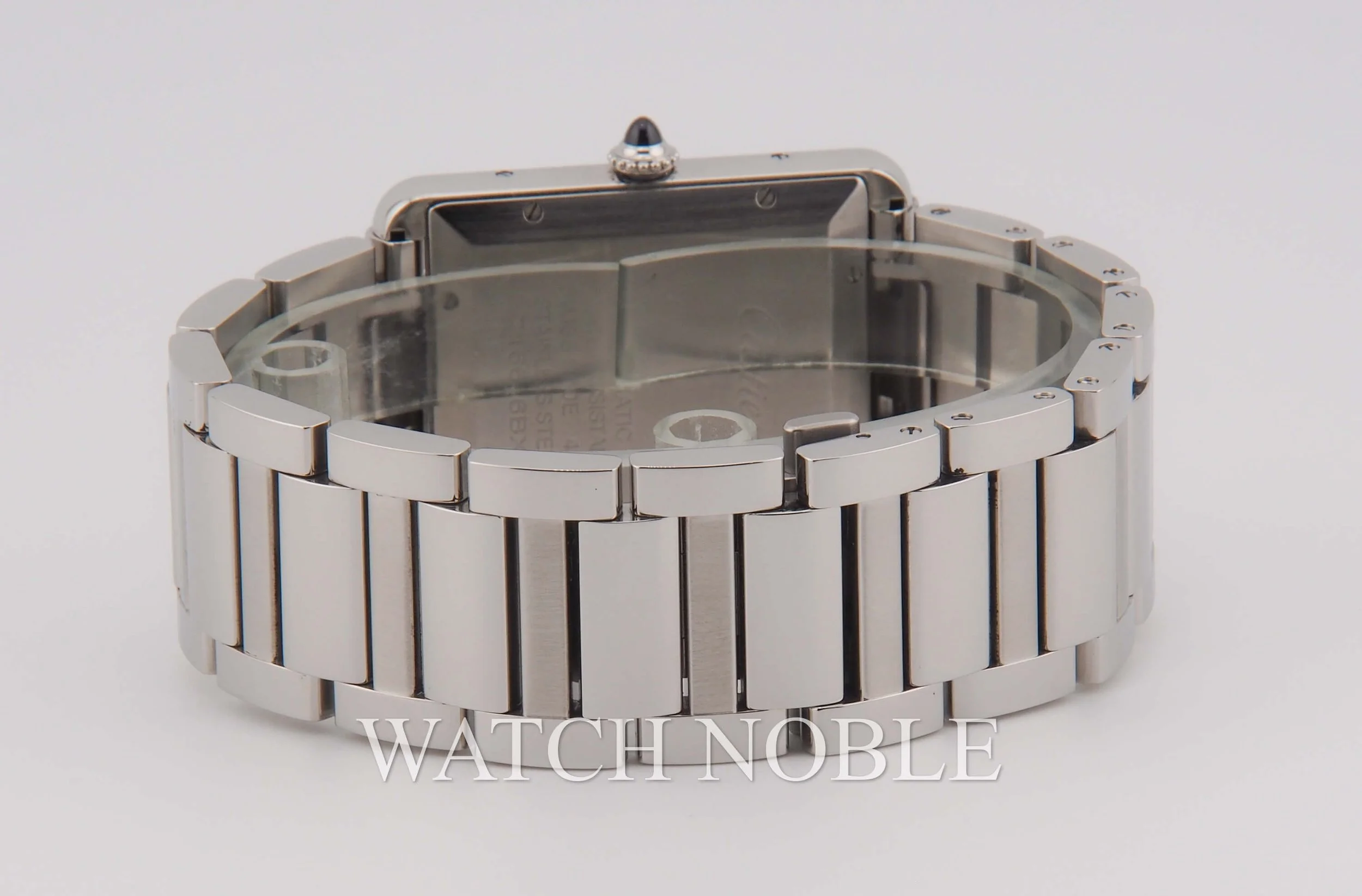 Pre-owned Cartier Tank Automatic Silver Dial WSTA0053.