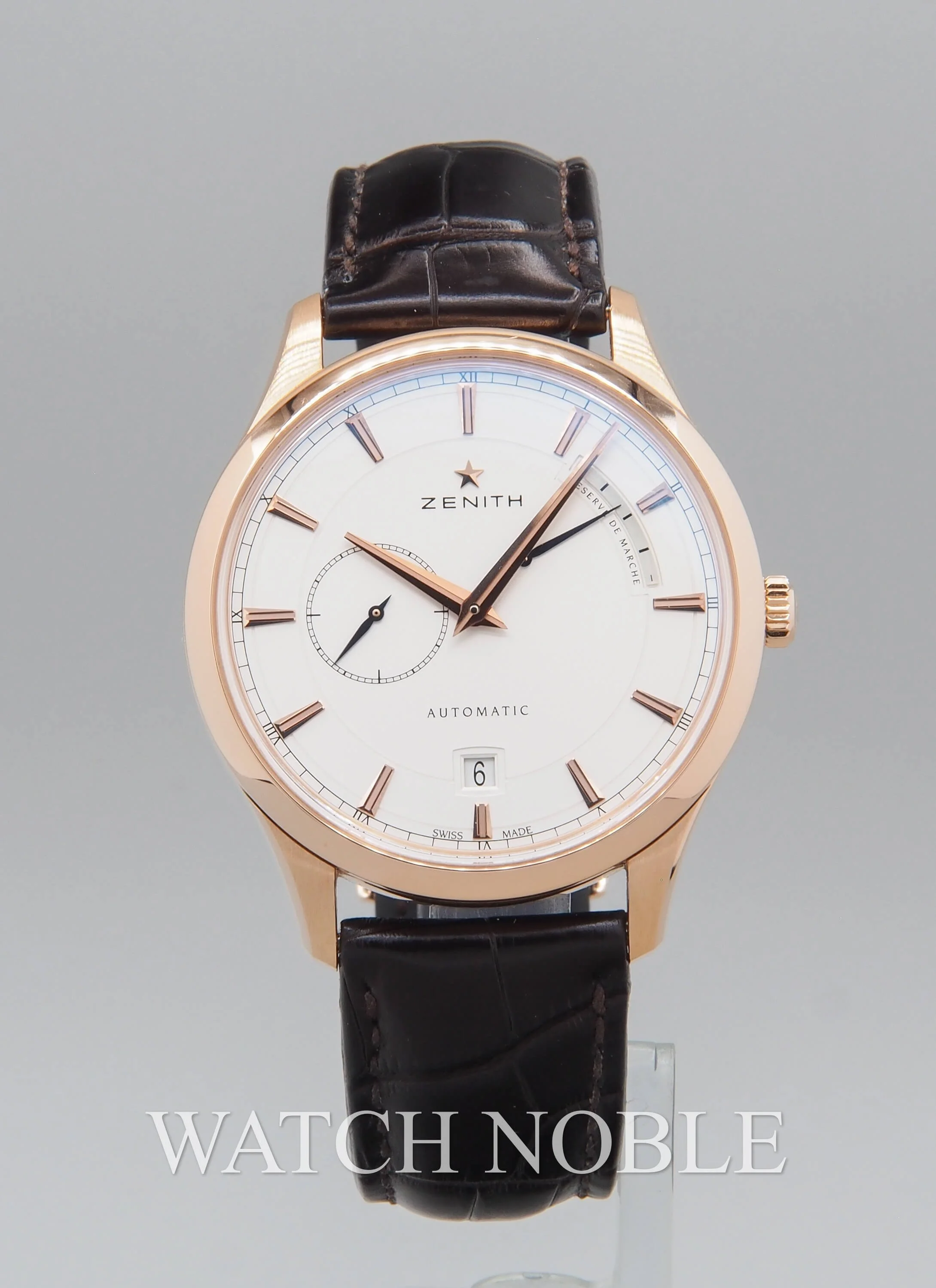 Pre-Owned Zenith Captain Power Reserve Silver Dial 18kt Rose Gold 18.2121.685/01.C498