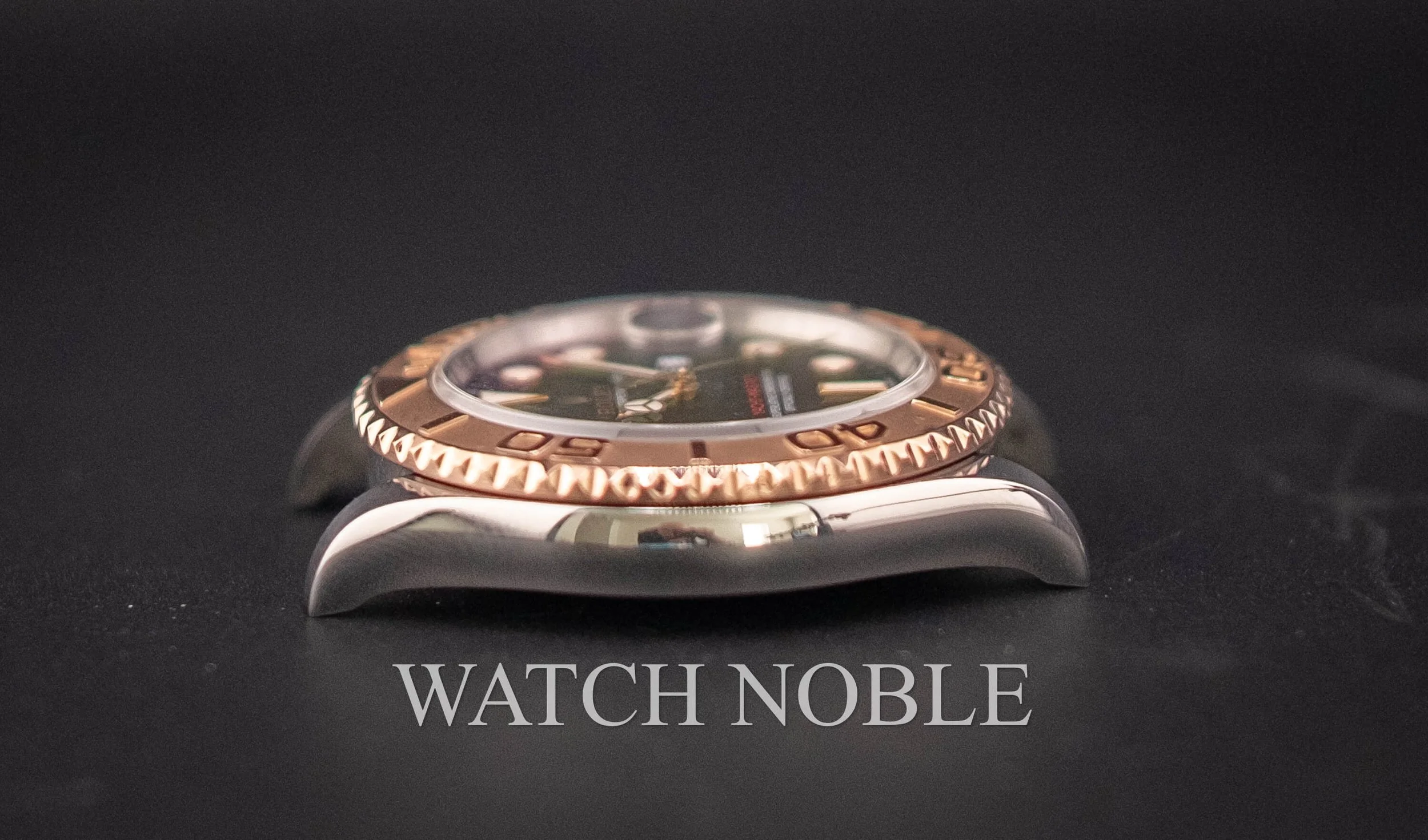 Pre-owned Rolex 116621 Yacht-Master Black Dial Steel/18K Everose Gold 40mm