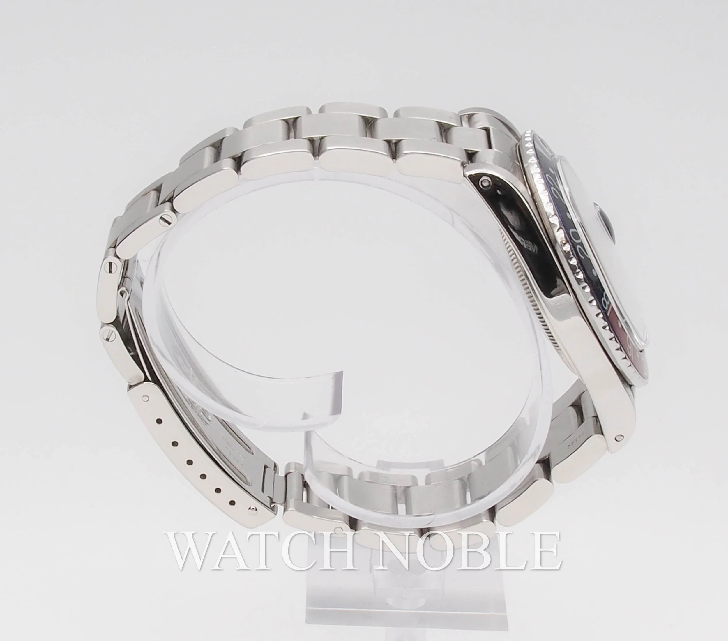 Pre-owned Vintage Rolex 16750 GMT Master Pepsi Blue/Red Bezel Steel Oyster Bracelet