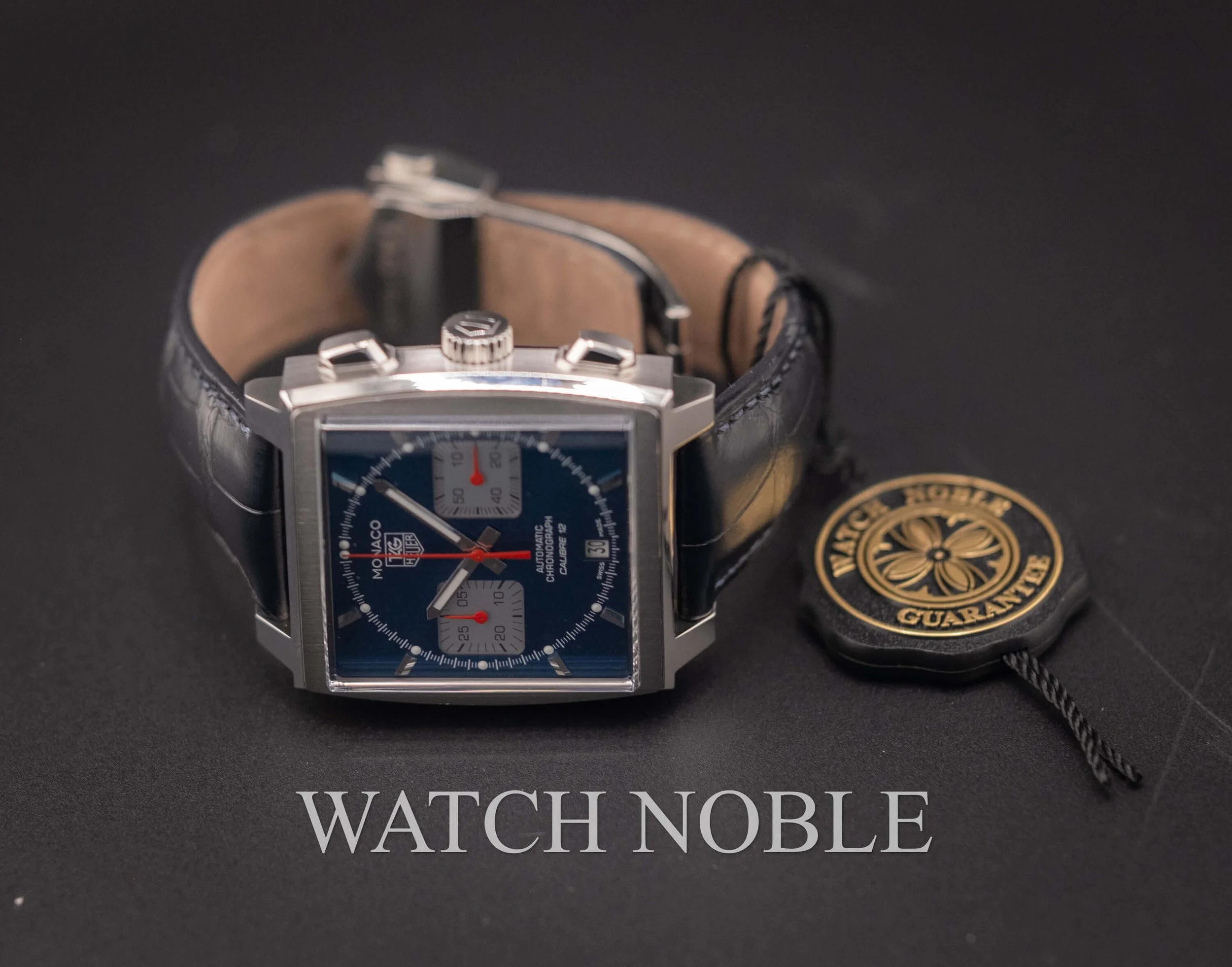Pre-owned TAG Heuer Monaco Calibre 12 CAW2111.FC6183.