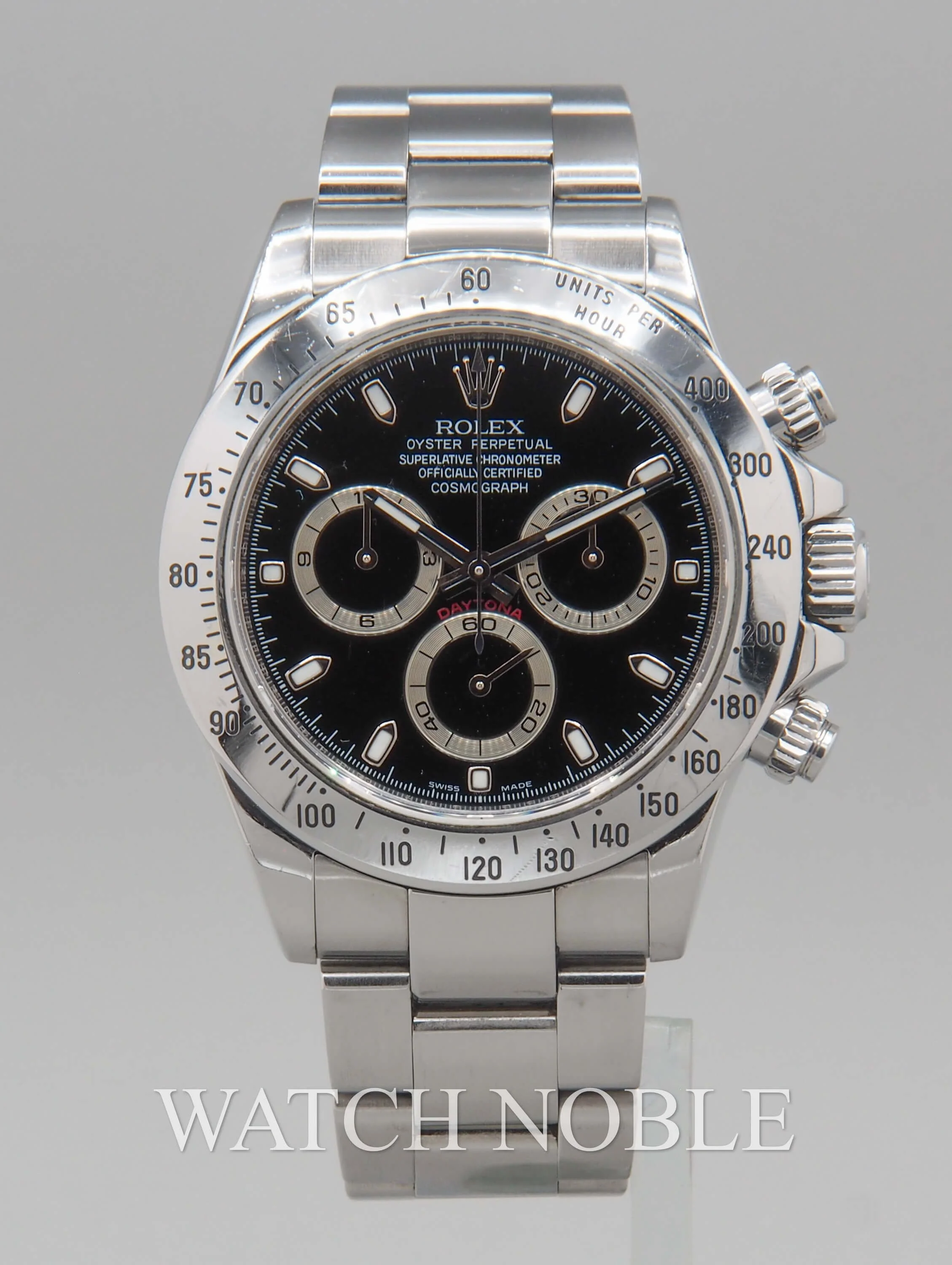 Pre-owned Rolex Cosmograph Daytona Black Dial Steel Men's Watch 116520