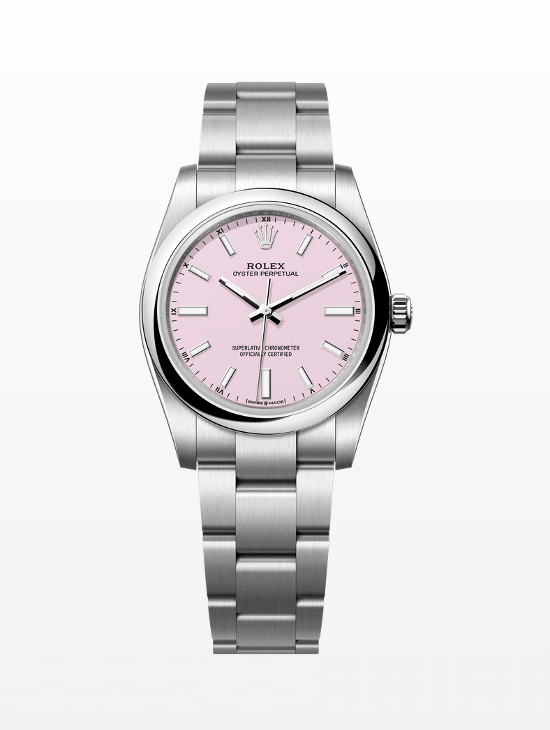 Rolex 124200 Oyster Perpetual 34mm Pink Dial Steel