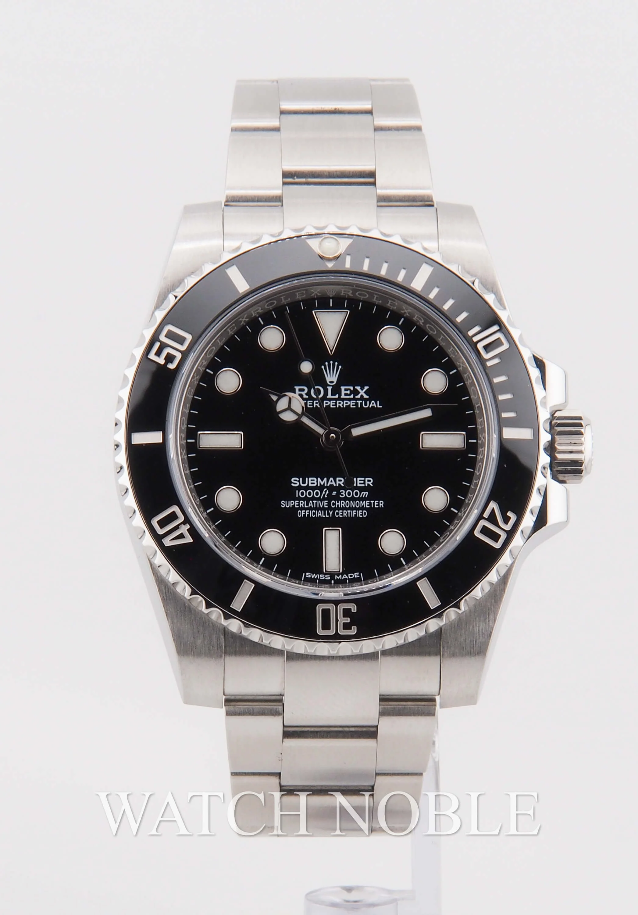 Pre-owned Rolex 114060 Submariner No Date Stainless