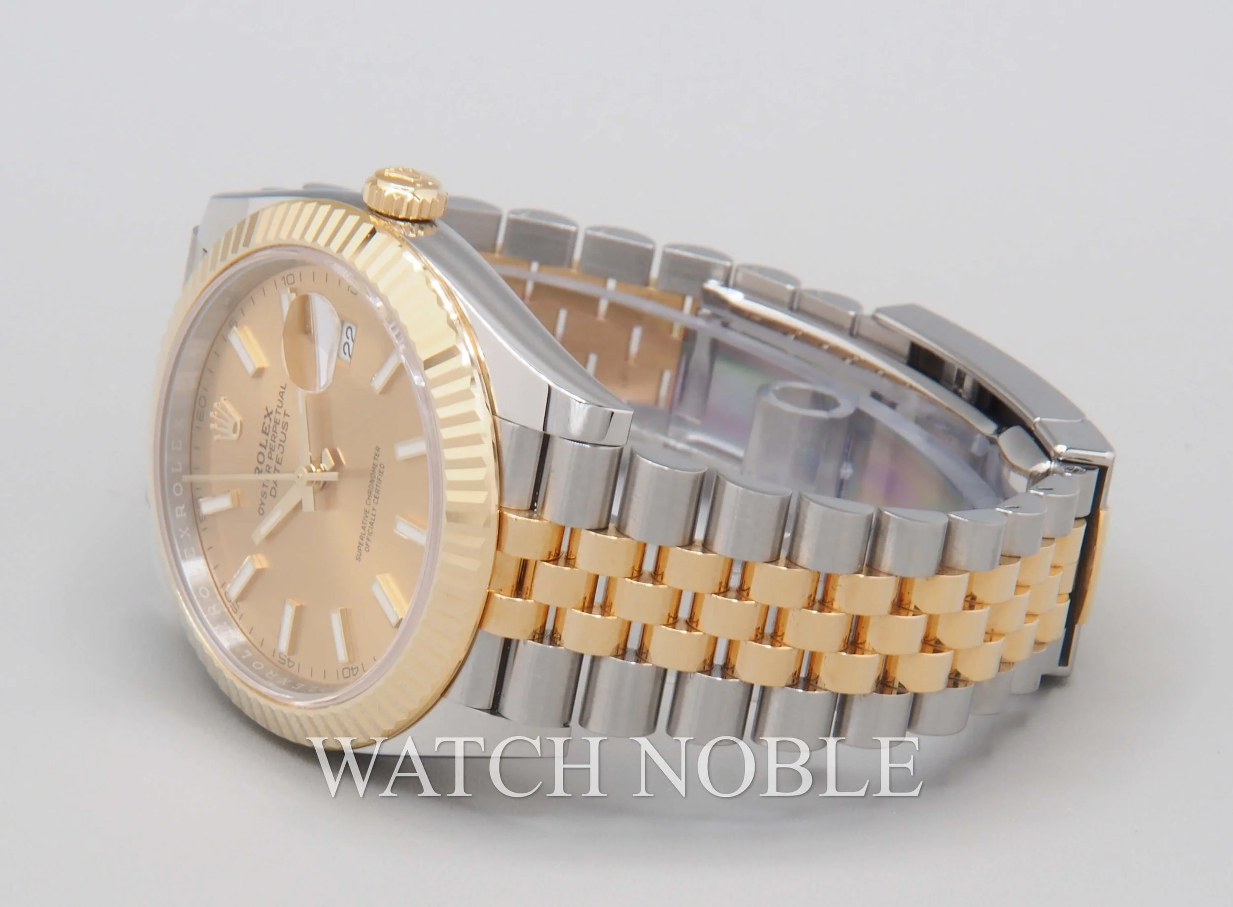 Rolex Datejust 41 Champagne Index Dial Steel 18K Yellow Gold Jubilee 126333