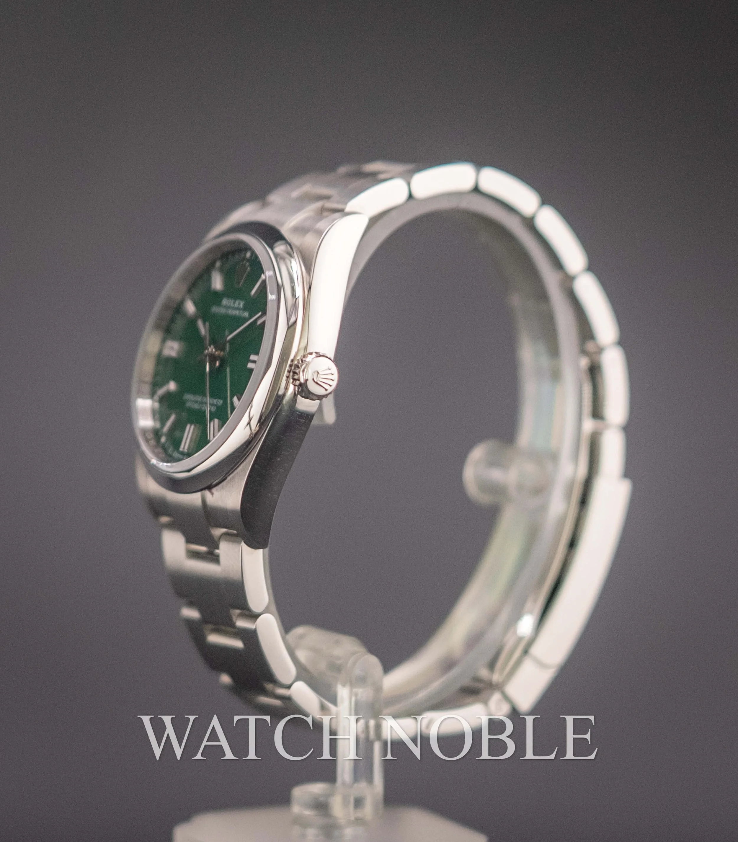 Pre-owned Rolex 126000 Oyster Perpetual 36mm Green Dial Steel