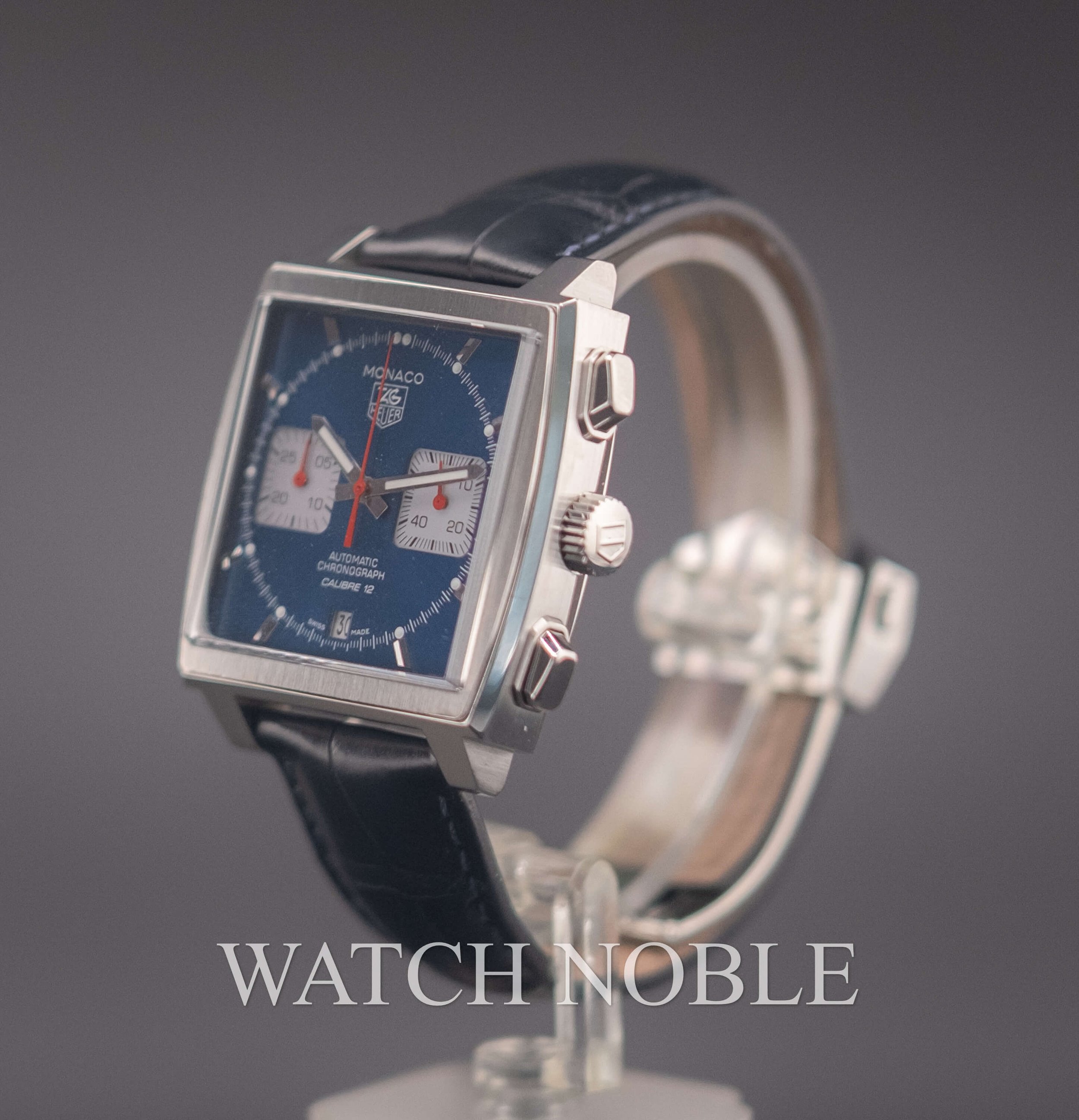 Pre-owned TAG Heuer Monaco Calibre 12 CAW2111.FC6183.