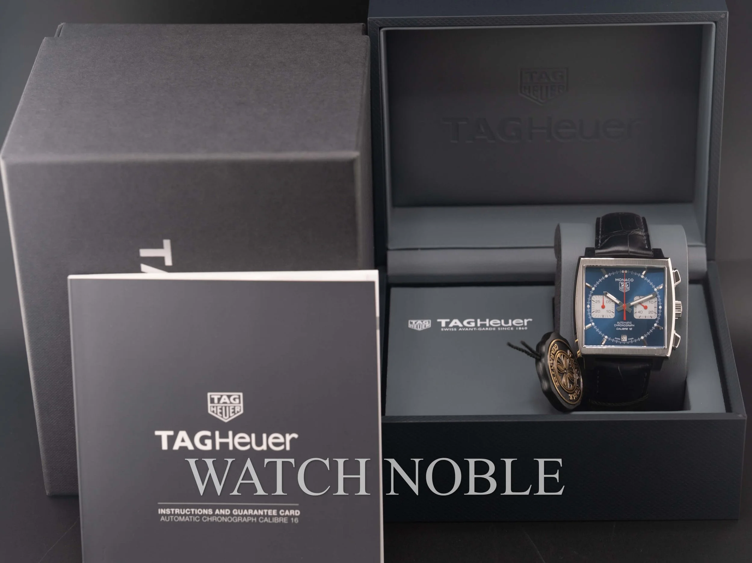 Pre-owned TAG Heuer Monaco Calibre 12 CAW2111.FC6183.