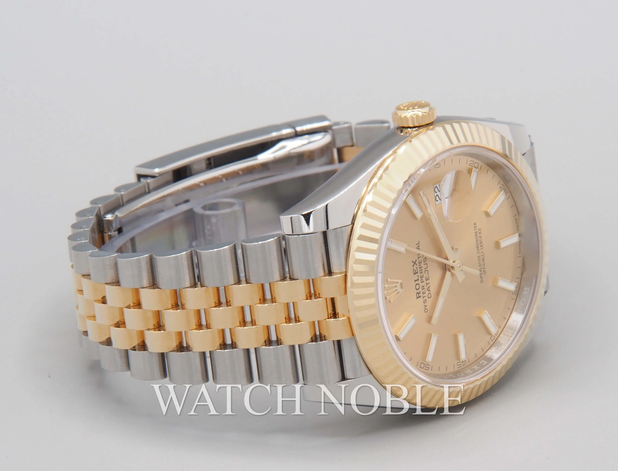 Rolex Datejust 41 Champagne Index Dial Steel 18K Yellow Gold Jubilee 126333