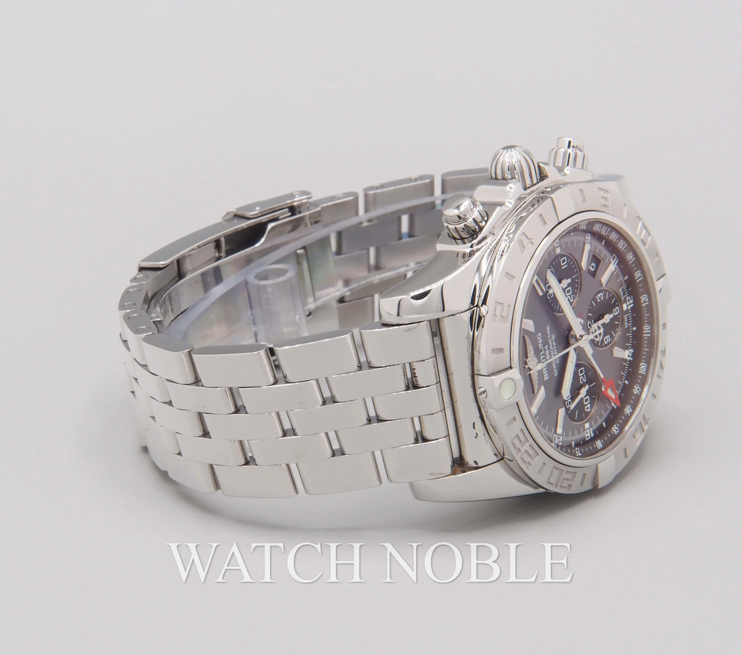 Pre-Owned Breitling Chronomat B01 44 Chronograph GMT Grey Dial AB042011