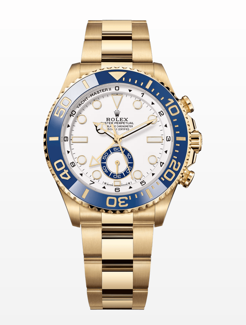 Rolex 126688 Yachtmaster II 18k Yellow Gold White Dial 44mm