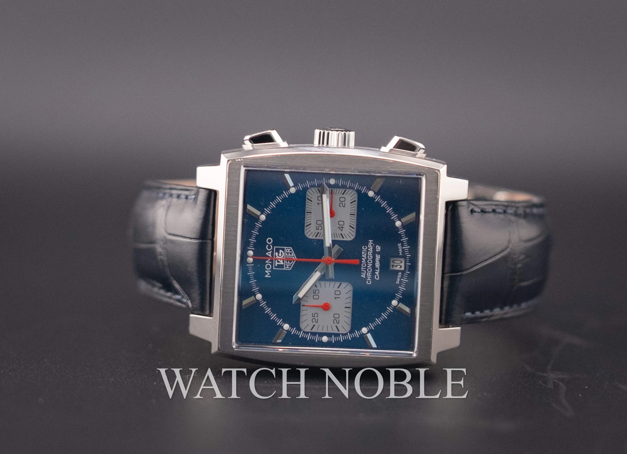 Pre-owned TAG Heuer Monaco Calibre 12 CAW2111.FC6183.