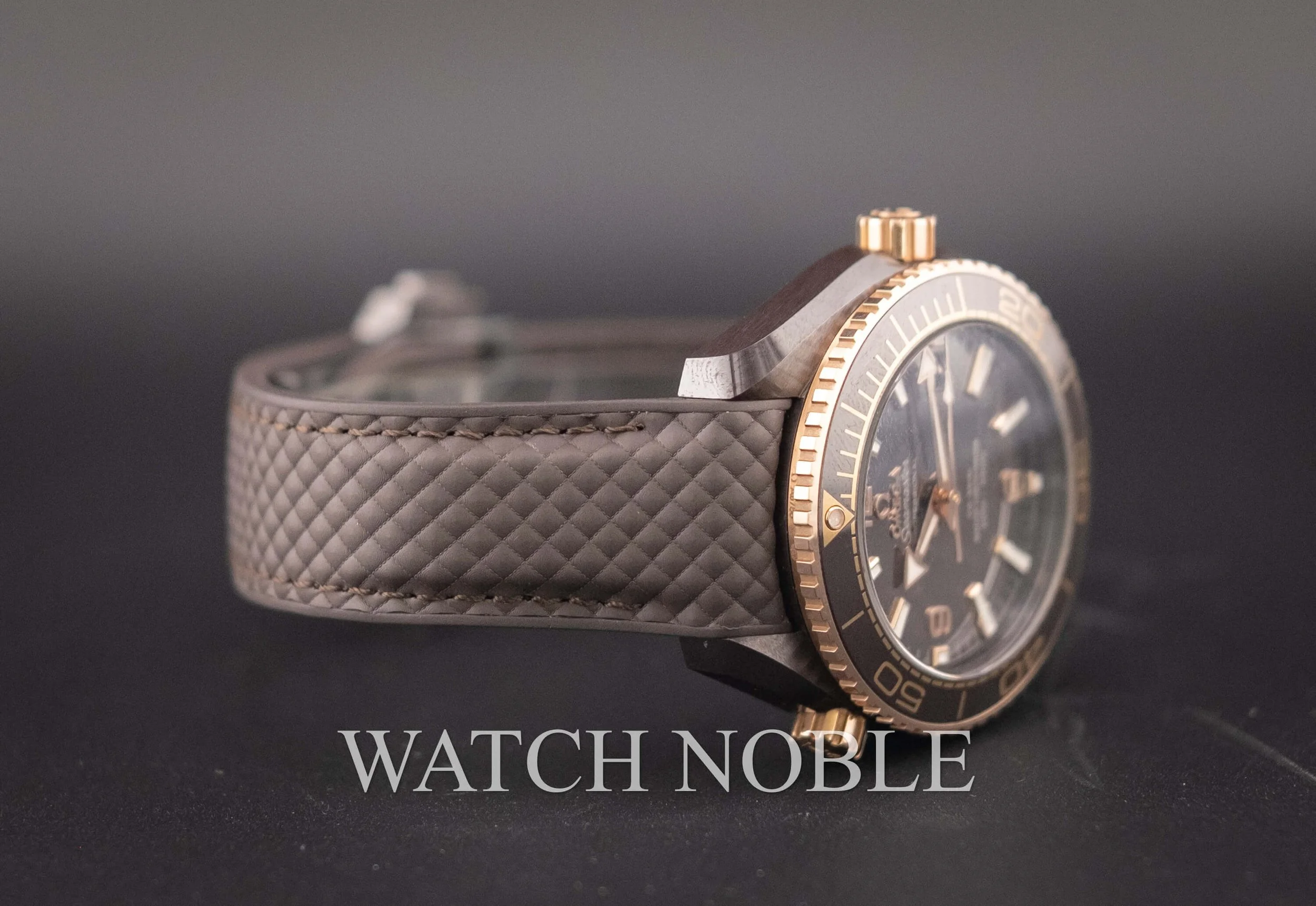 Omega Seamaster Planet Ocean 600M Brown Dial Ceramic/ Rose Gold 39.5mm 215.62.40.20.13.001