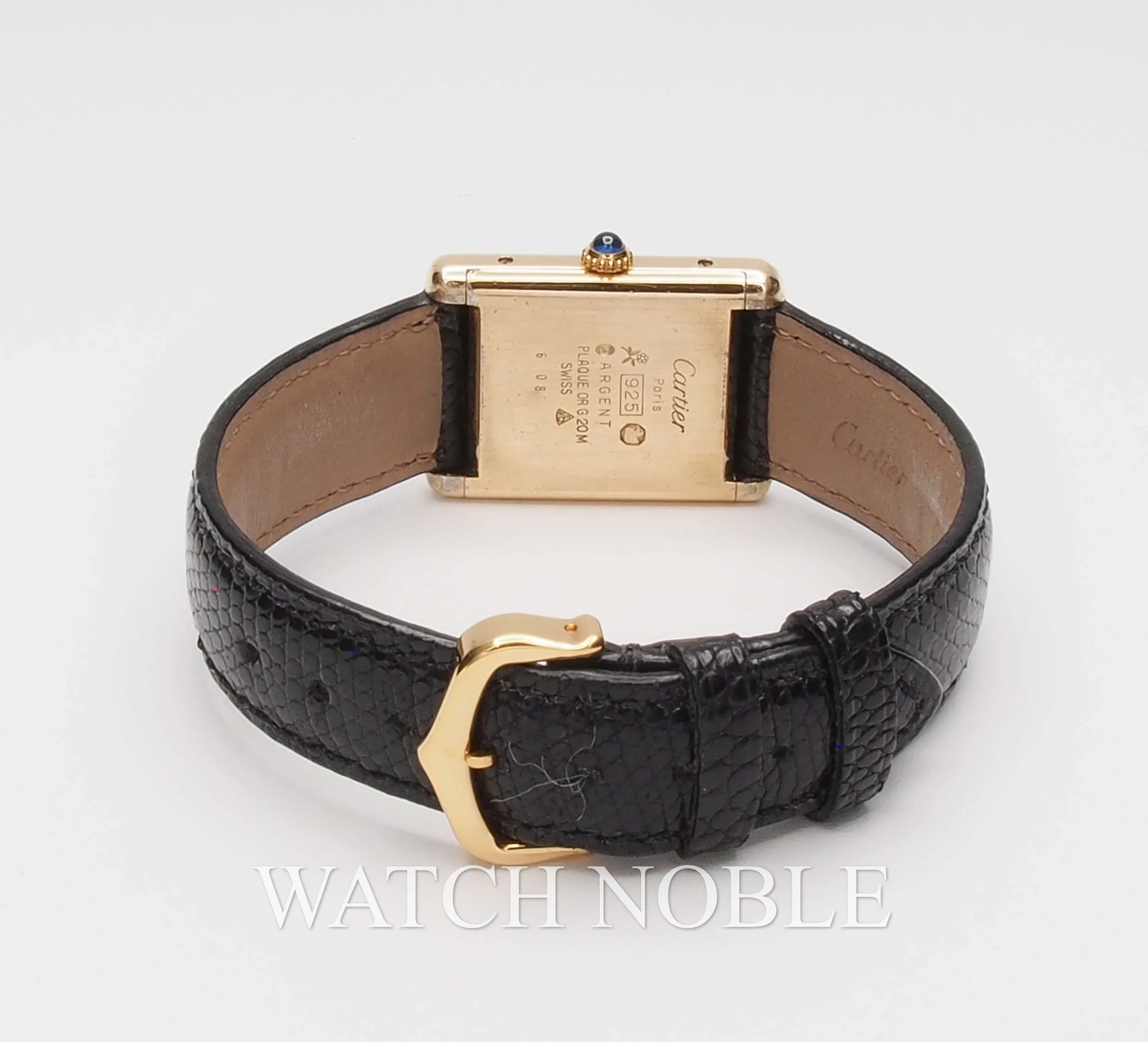 Pre-owned Ladies Cartier de Must Black Dial manual wind 23.5mm