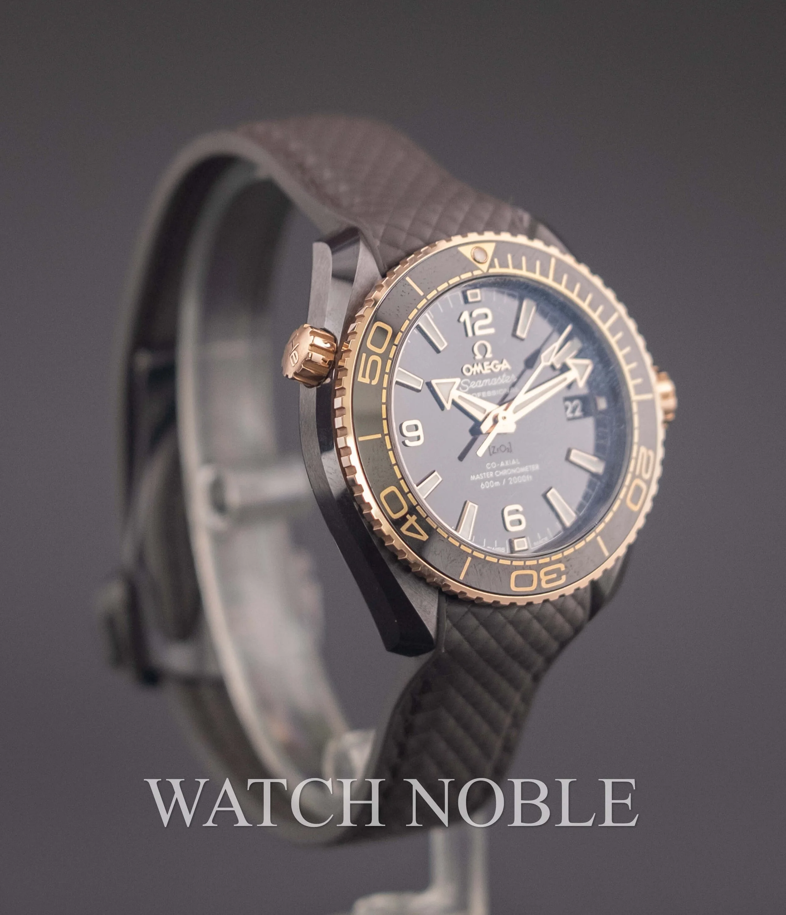 Omega Seamaster Planet Ocean 600M Brown Dial Ceramic/ Rose Gold 39.5mm 215.62.40.20.13.001