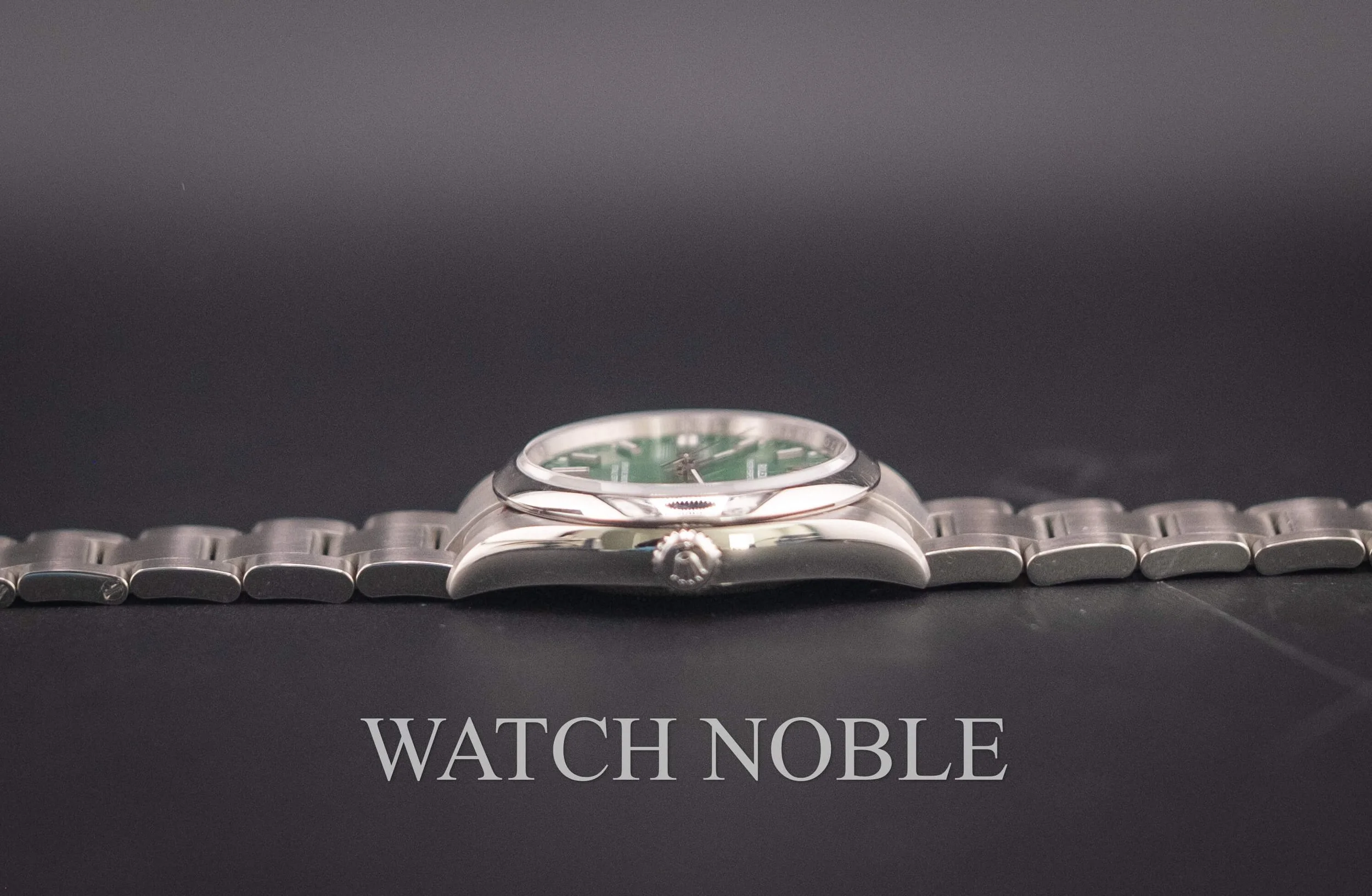 Pre-owned Rolex 126000 Oyster Perpetual 36mm Green Dial Steel