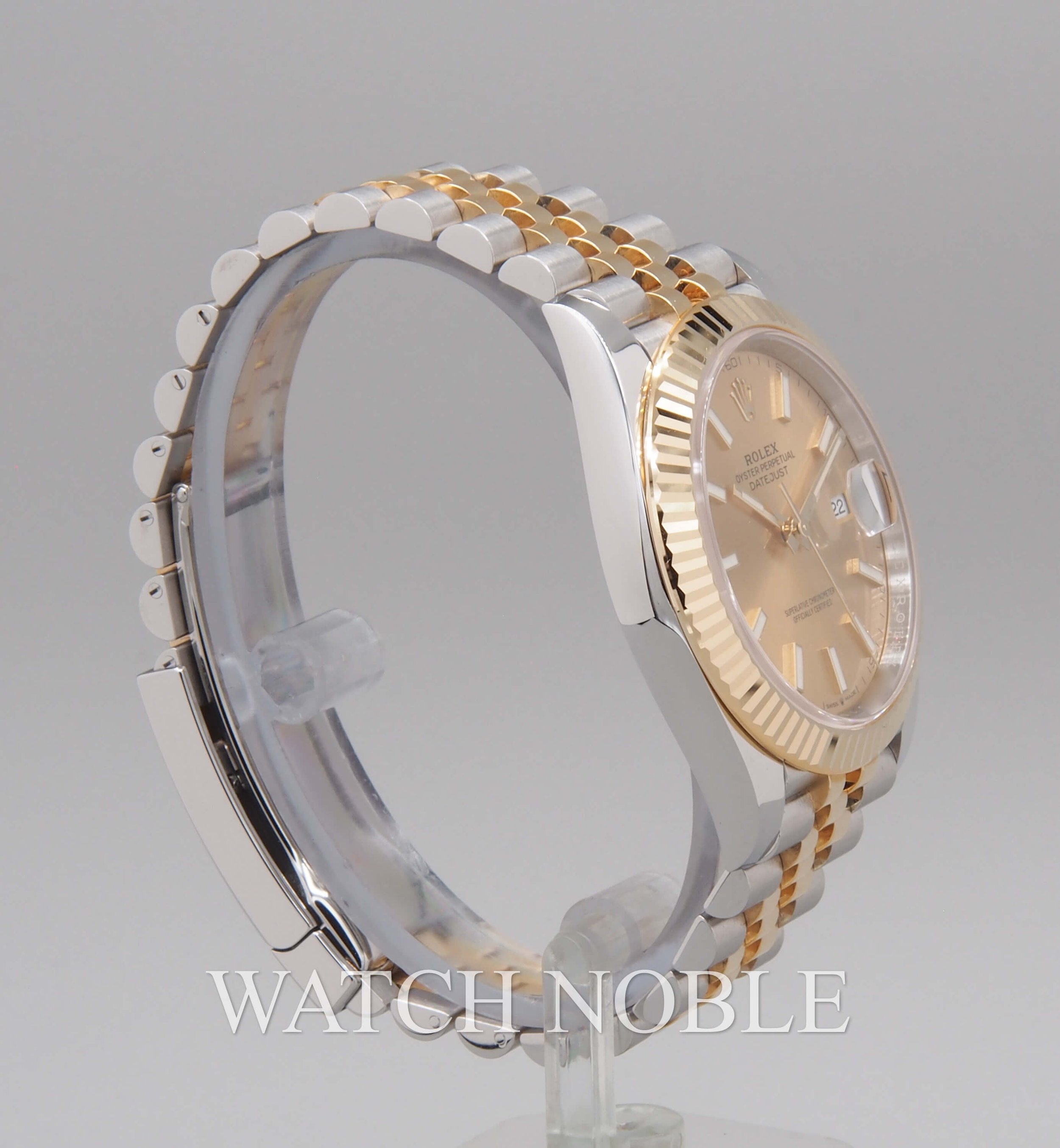 Rolex Datejust 41 Champagne Index Dial Steel 18K Yellow Gold Jubilee 126333