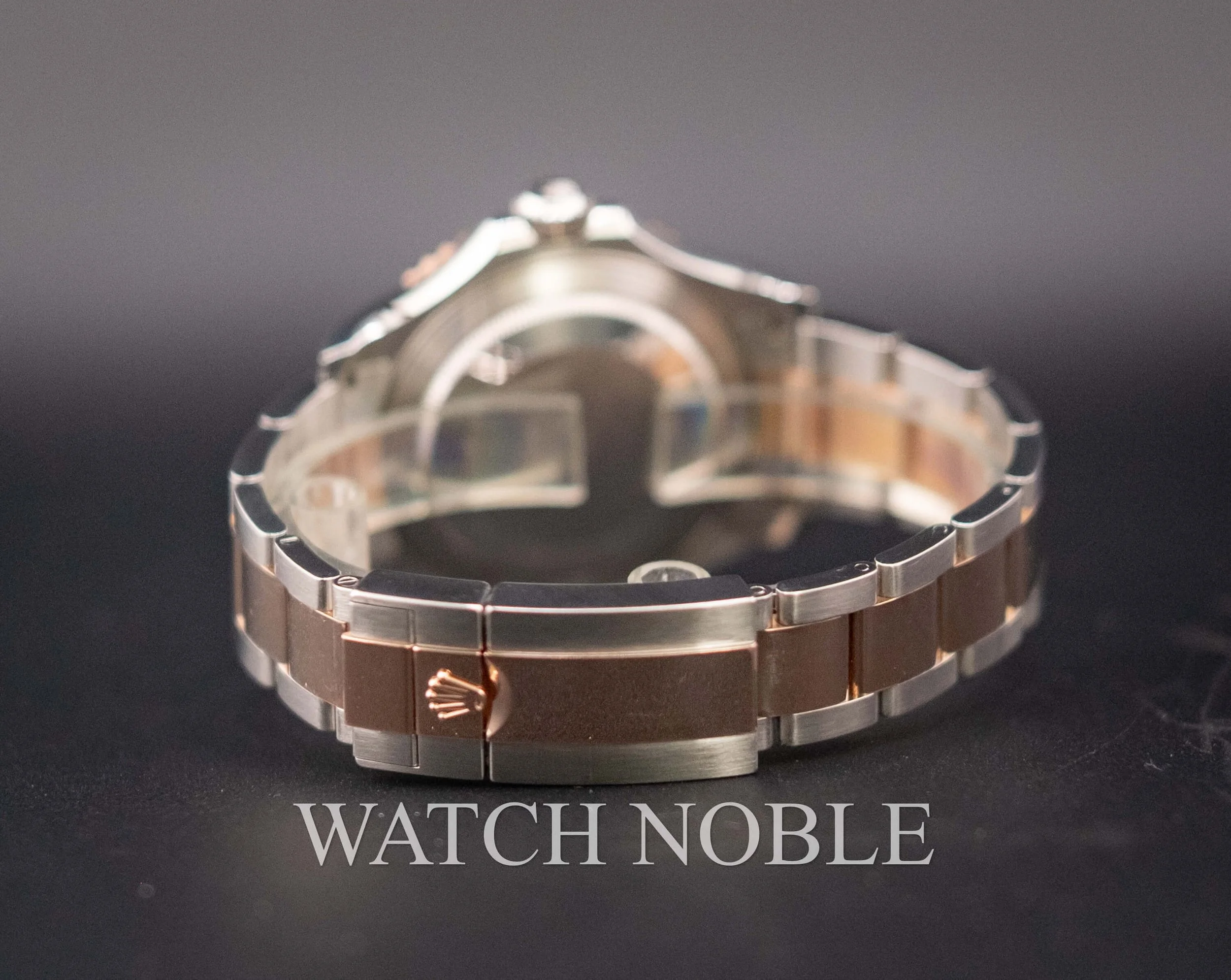 Pre-owned Rolex 116621 Yacht-Master Black Dial Steel/18K Everose Gold 40mm